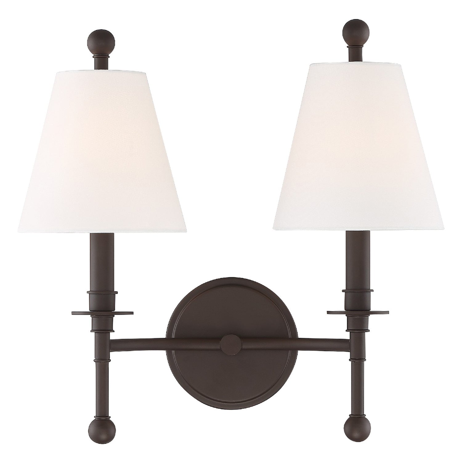 Crystorama Riverdale 2-Light Wall Sconce