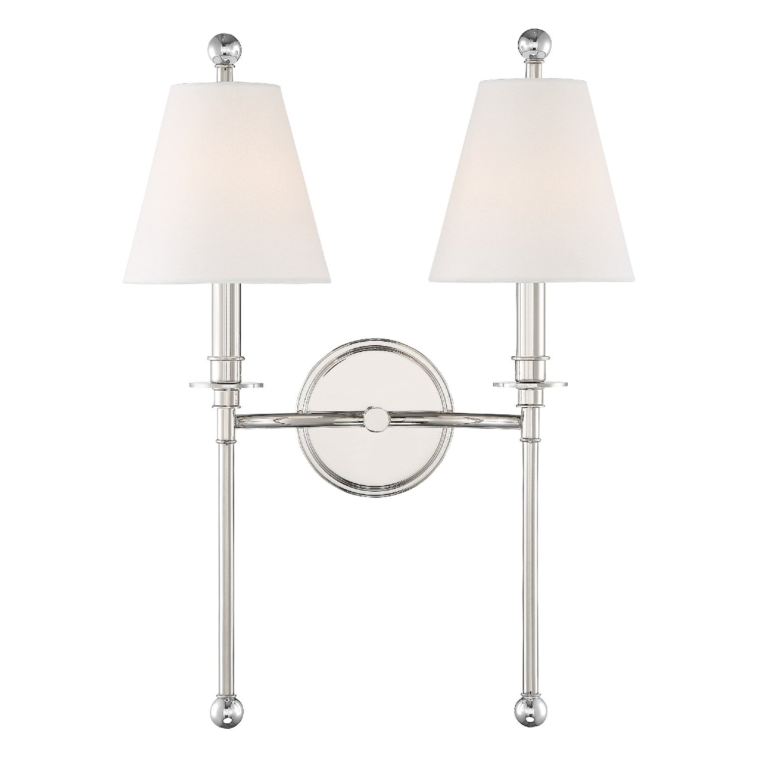 Crystorama Riverdale 2-Light Wall Sconce