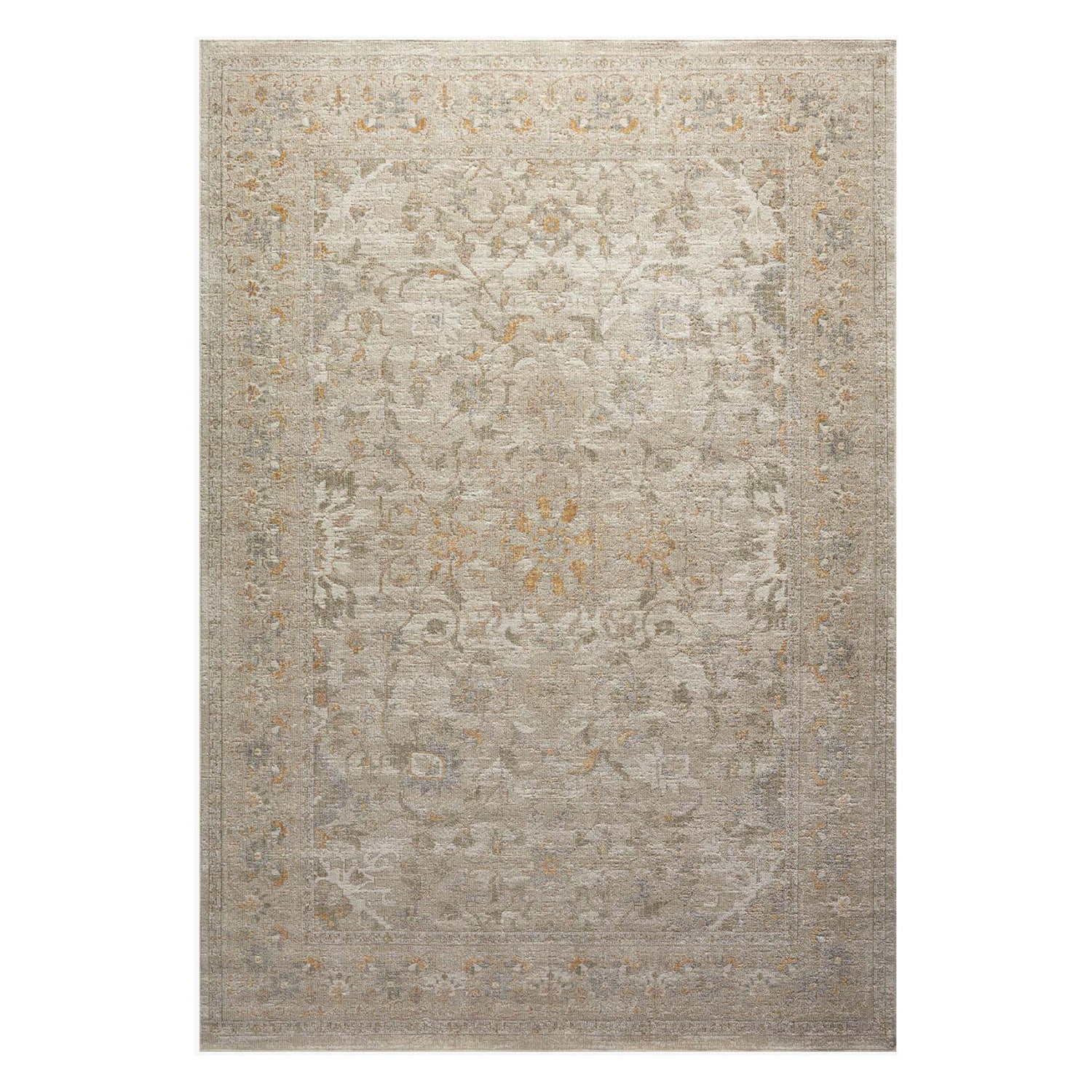 Chris Loves Julia × Loloi Rosemarie Ivory/Natural Power Loomed Rug