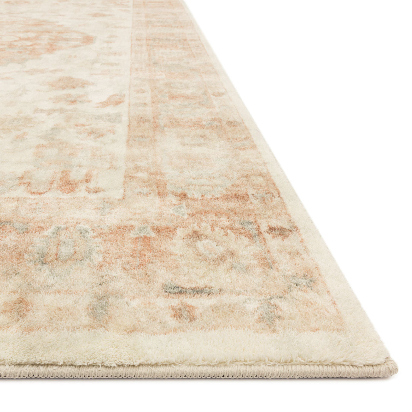 Loloi Rosette Ivory/Terracotta Power Loomed Rug
