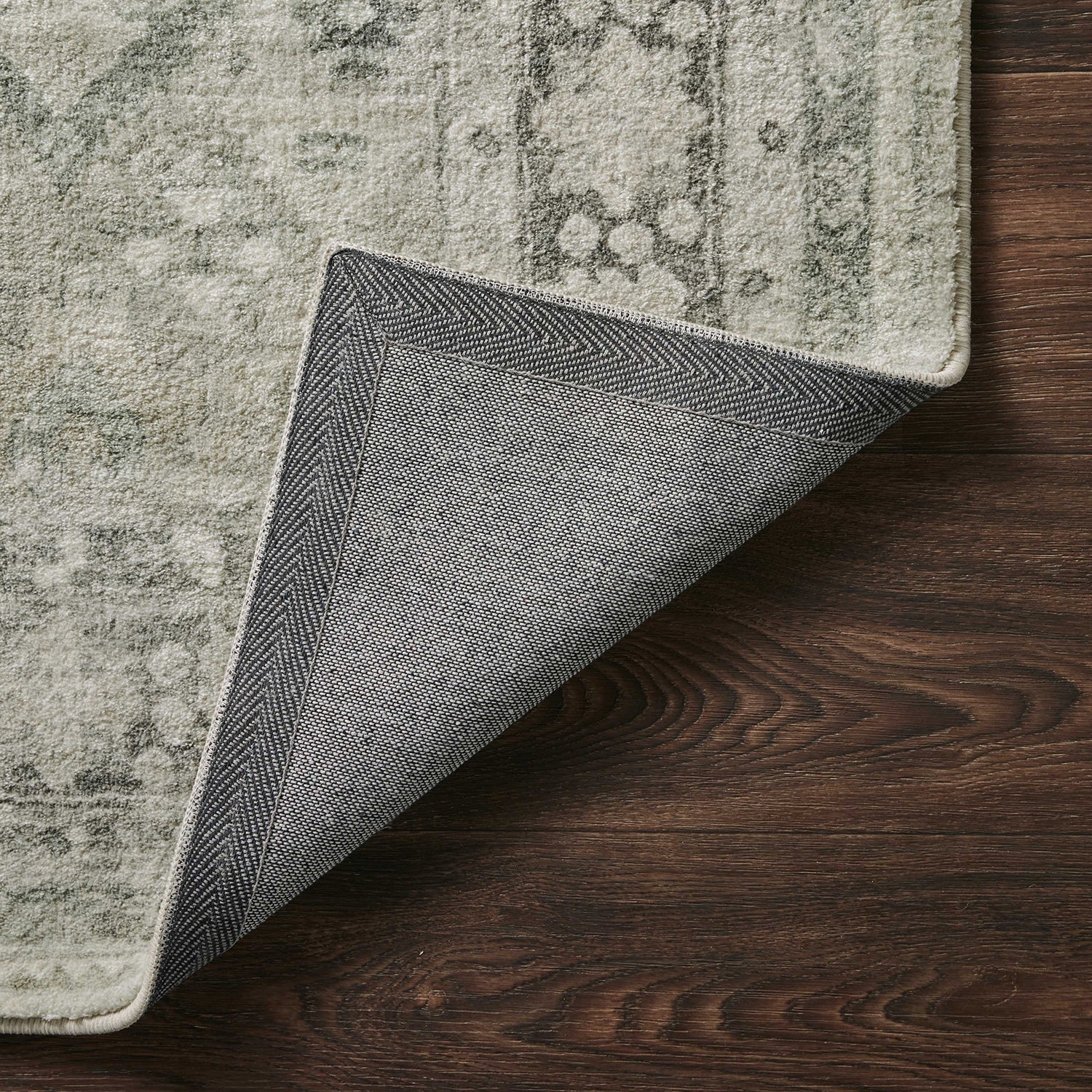 Loloi Rosette Steel/Graphite Power Loomed Rug