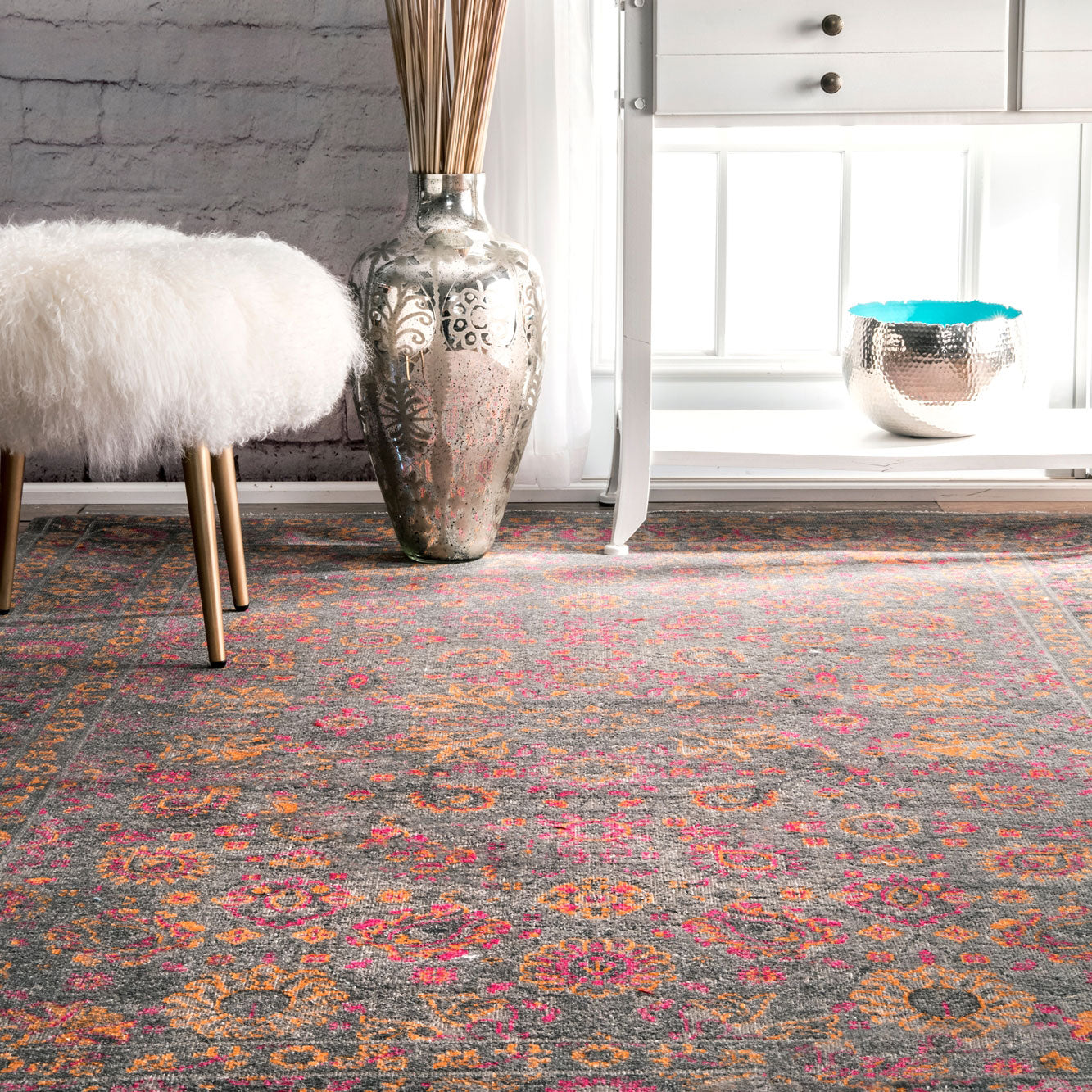 Merango Medallion Machine Made Rug