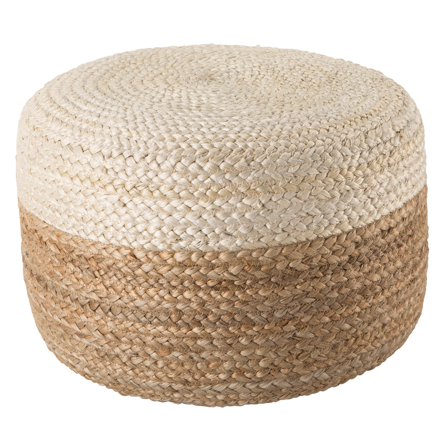 Jaipur Living Saba Oliana Jute Pouf