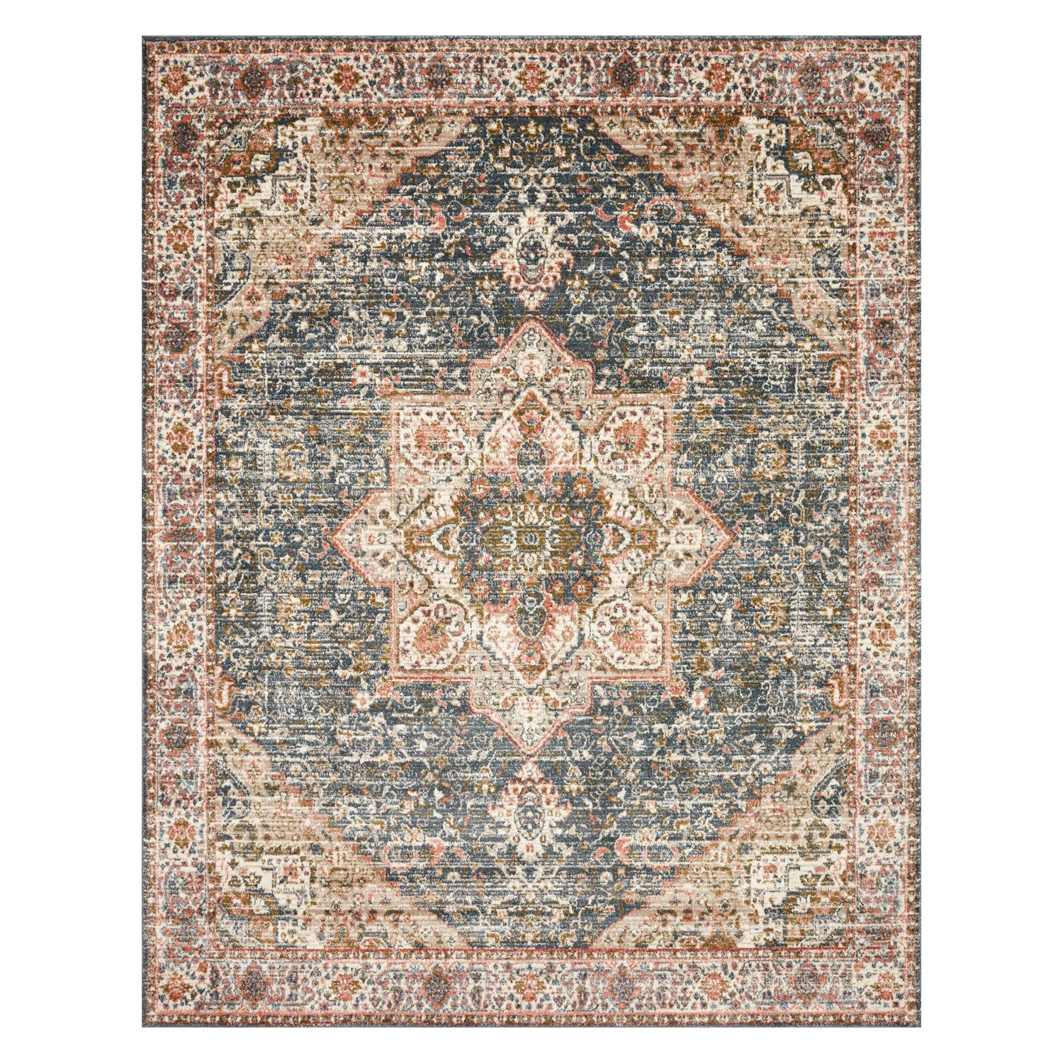 Loloi Saban Blue/Multi Power Loomed Rug