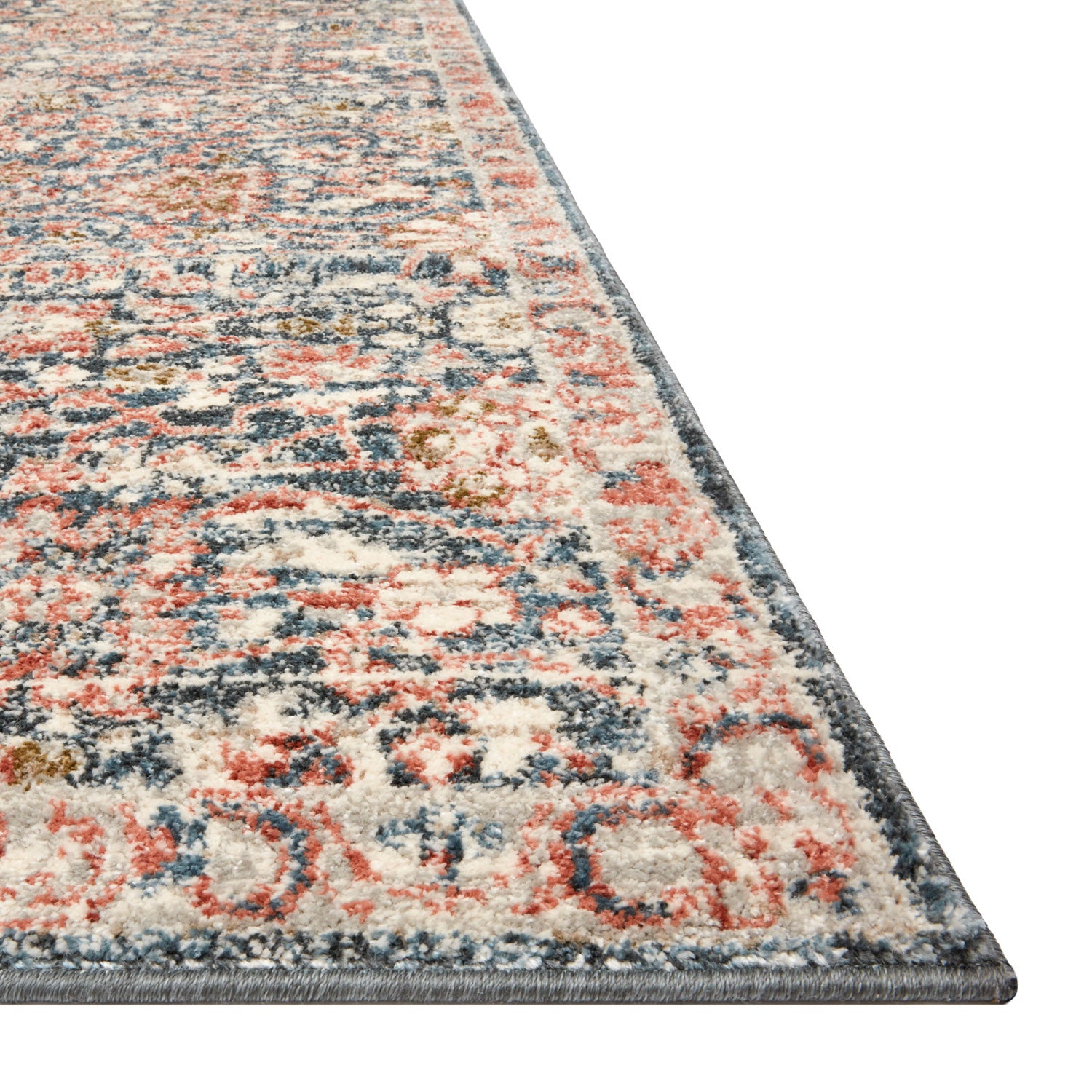 Loloi Saban Navy/Rust Power Loomed Rug