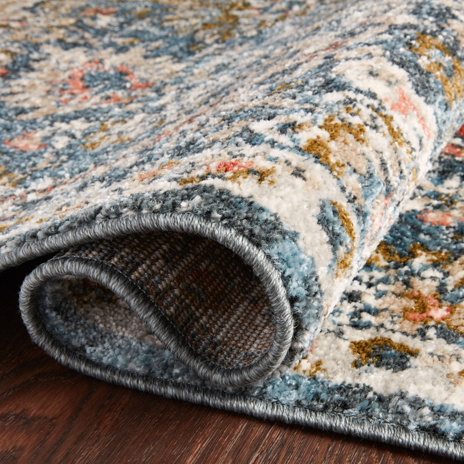 Loloi Saban Blue/Sand Power Loomed Rug