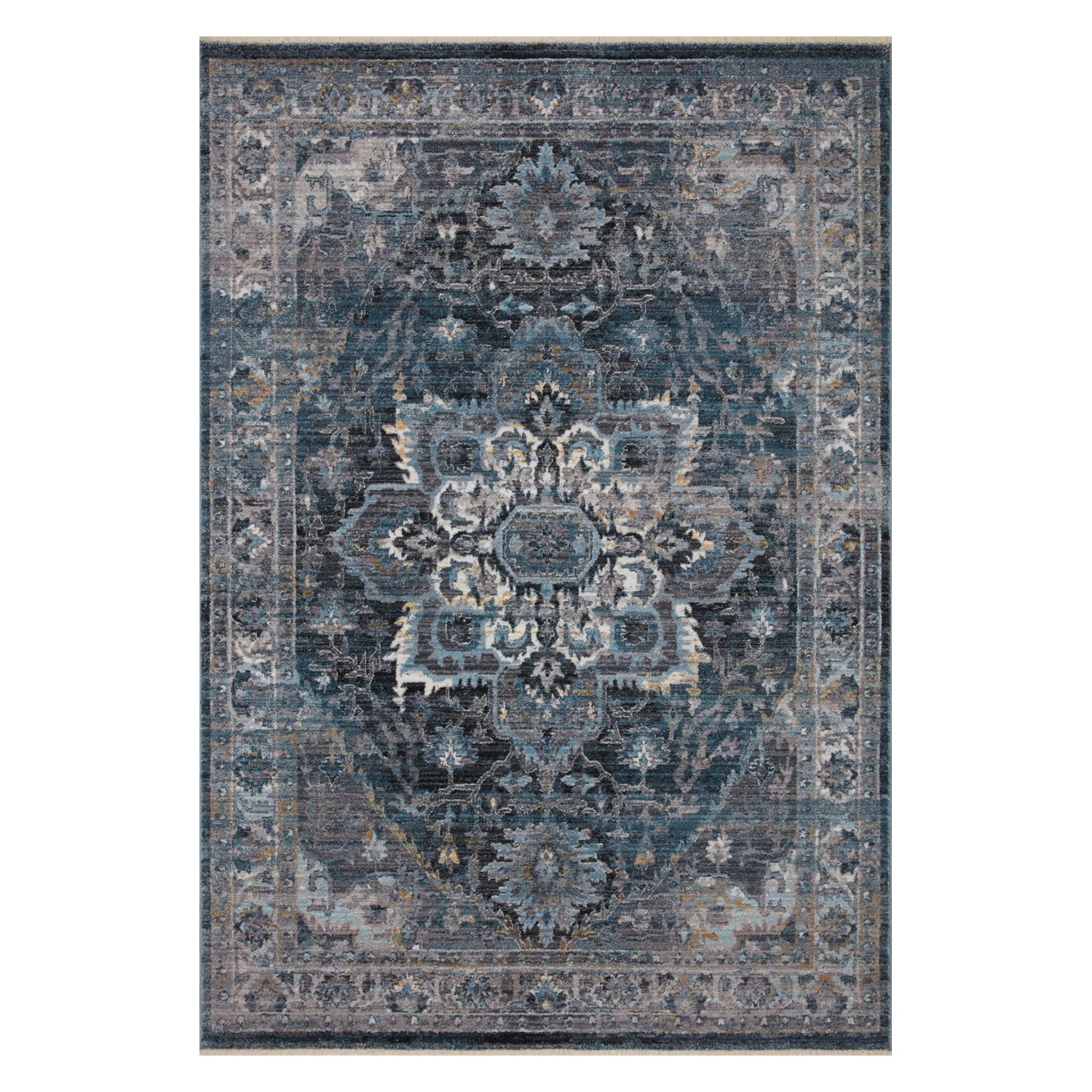 Loloi Samra Denim/Gray Power Loomed Rug