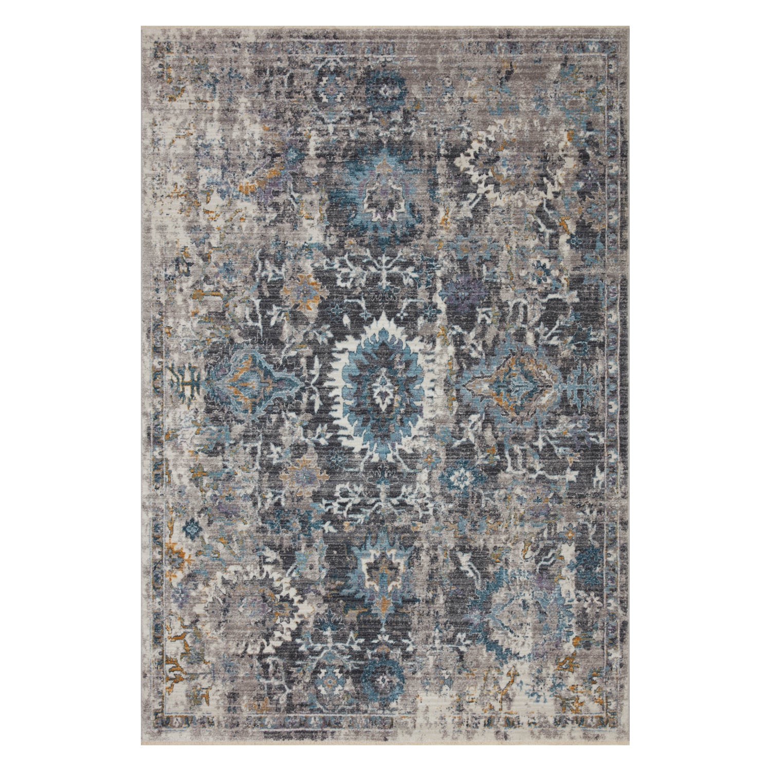 Loloi Samra Gray/Multi Power Loomed Rug