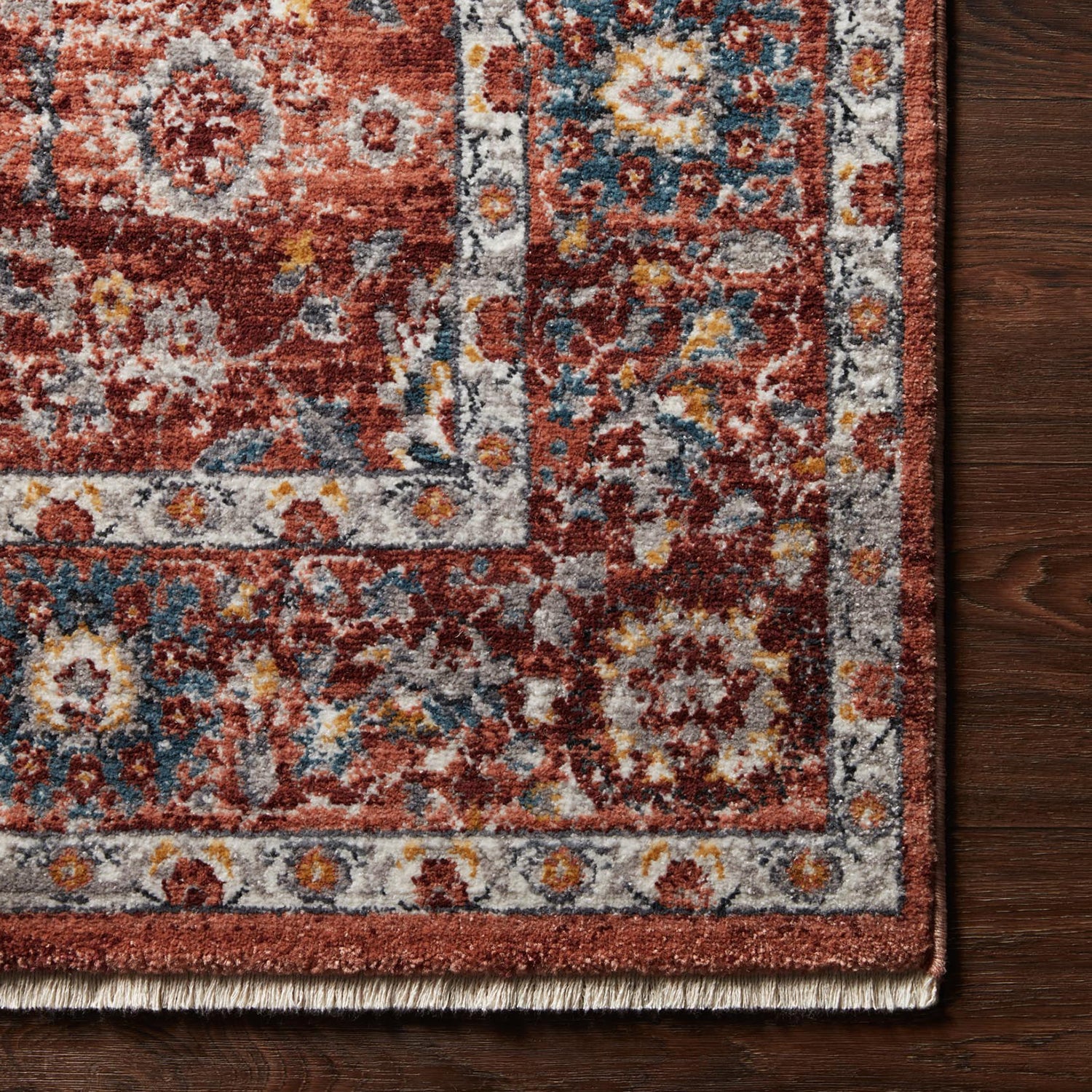 Loloi Samra Brick/Multi Power Loomed Rug