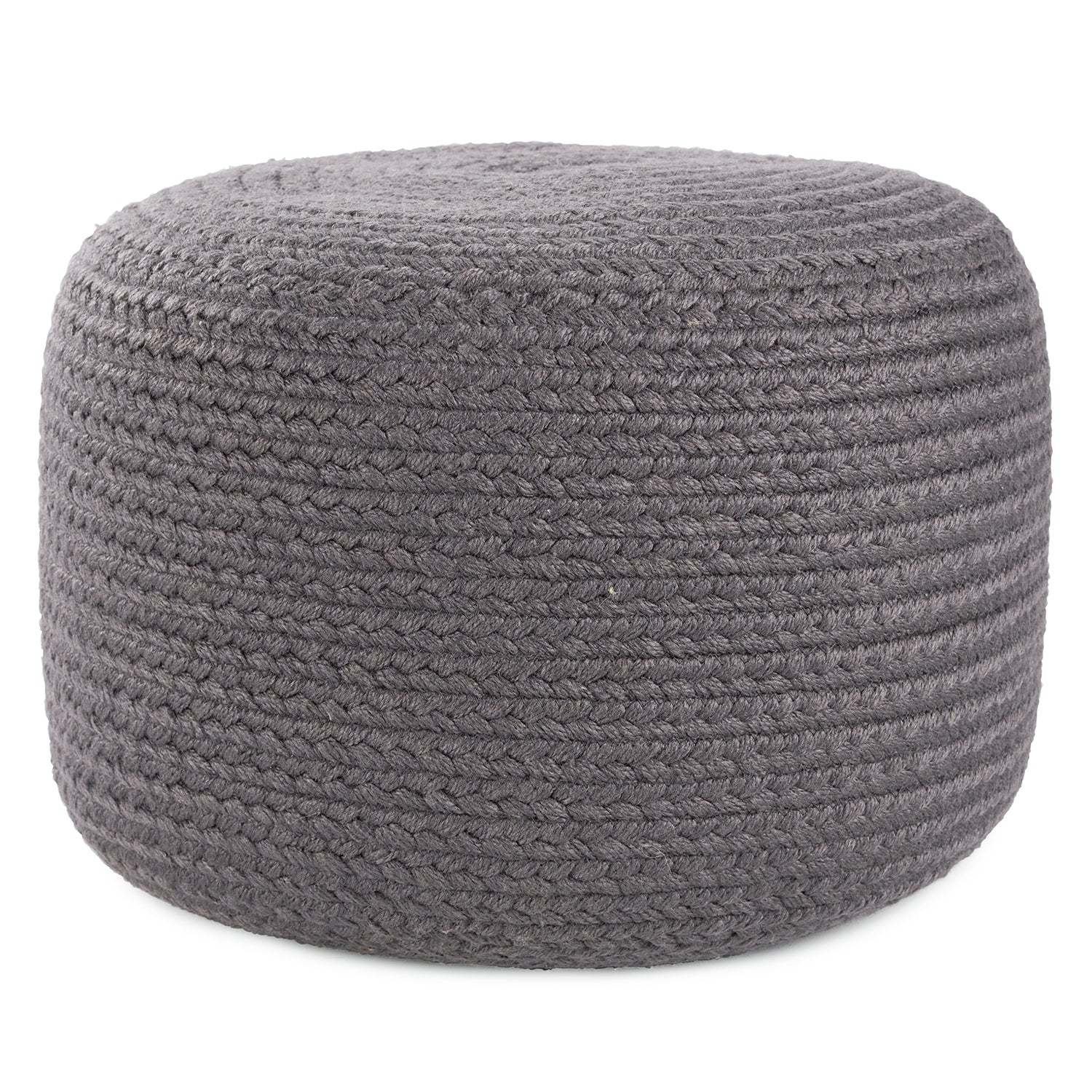 Vibe by Jaipur Living Saba Solar Santa Rosa Indoor/Outdoor Pouf