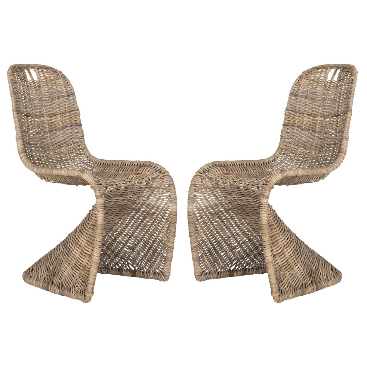 Platt Wicker Dining Chair Set of 2