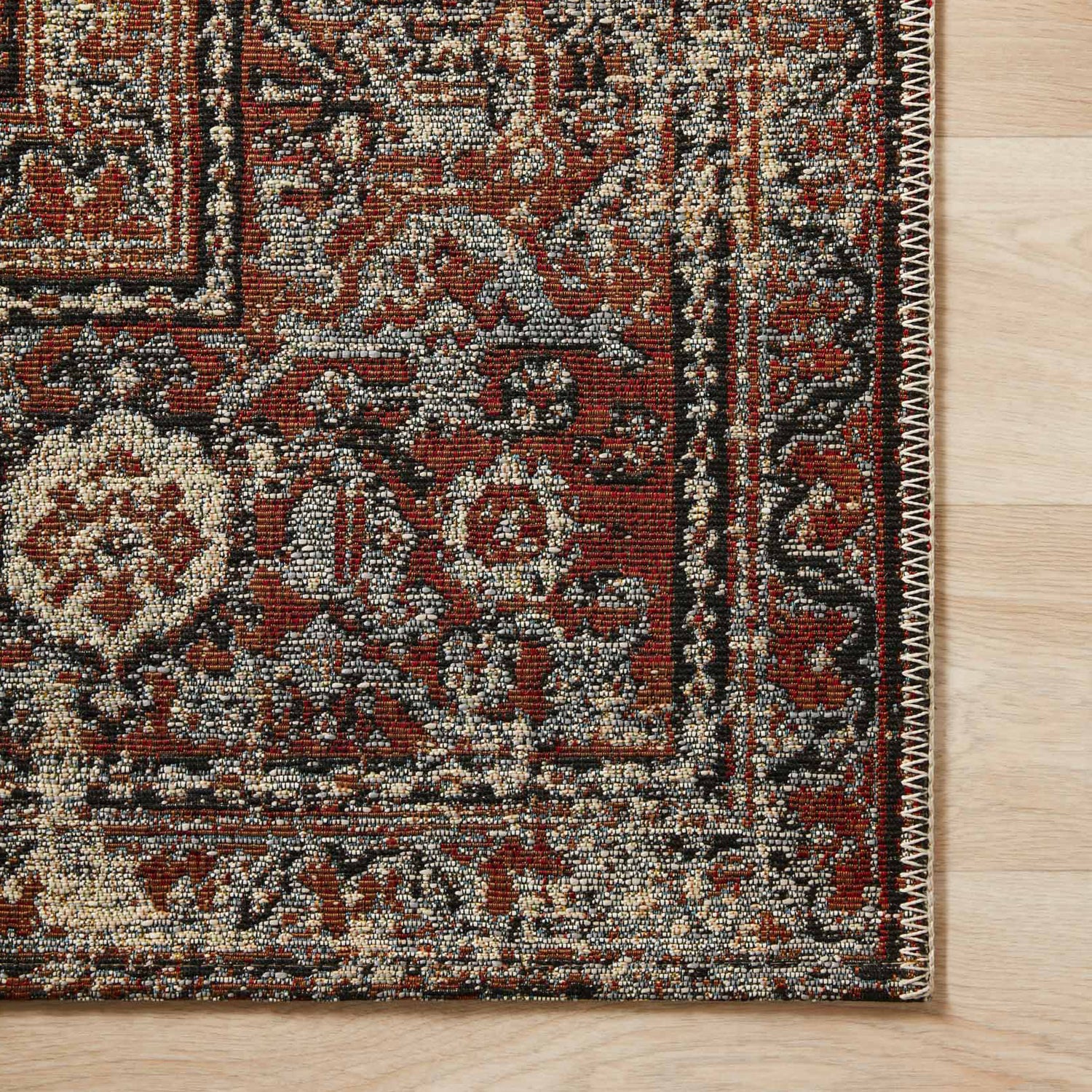 Loloi Sebastian Natural/Brick Power Loomed Rug