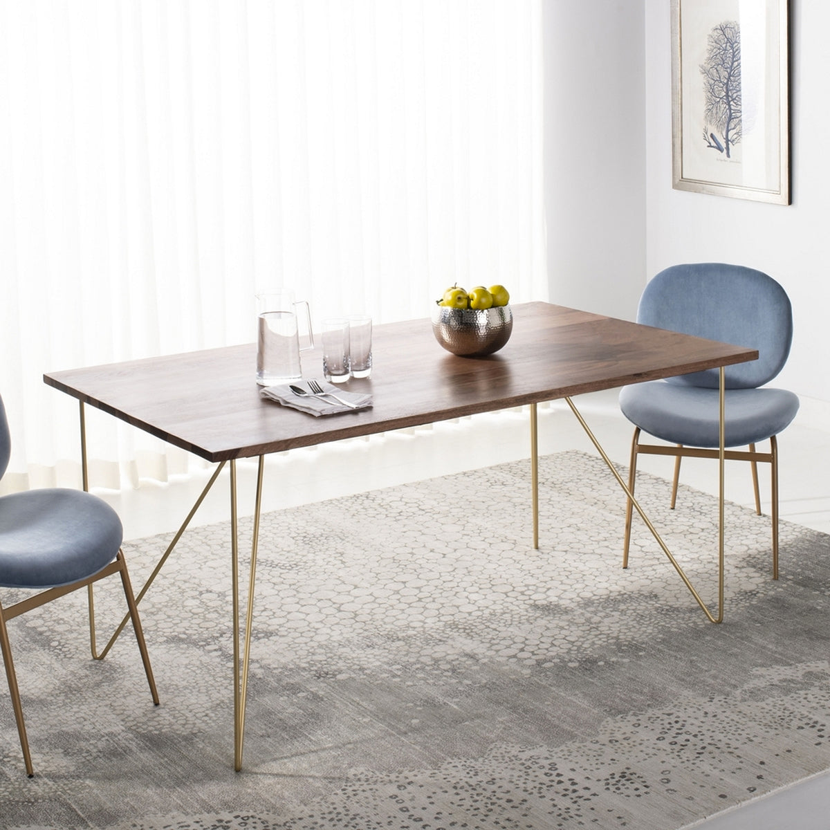 Quadrel Hairpin Dining Table