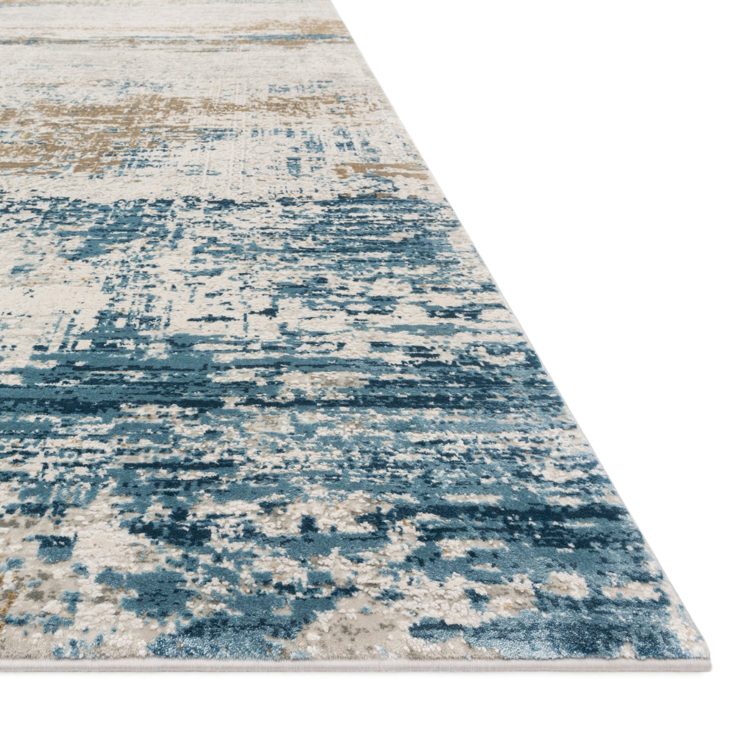 Loloi Sienne Ivory/Azure Power Loomed Rug