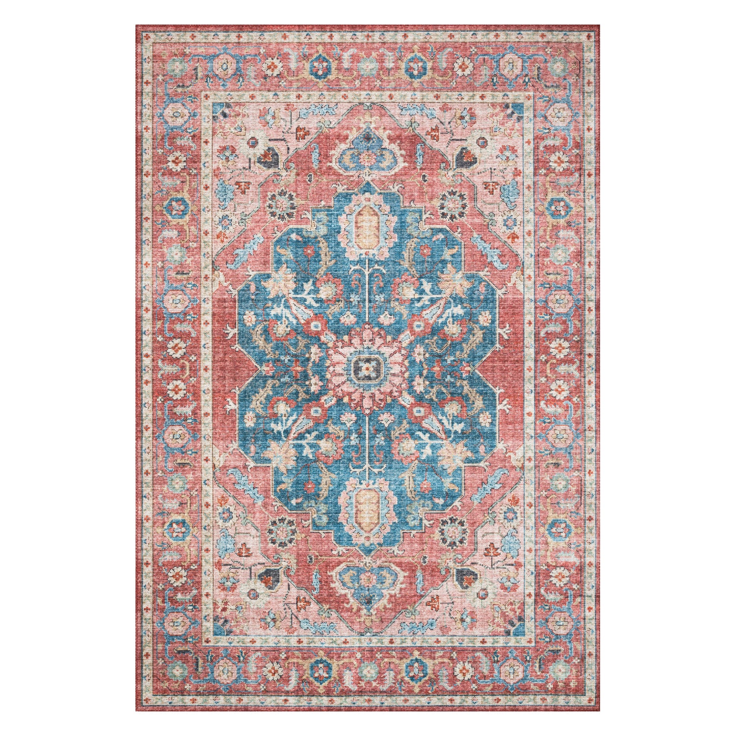 Loloi Skye Brick/Ocean Power Loomed Rug