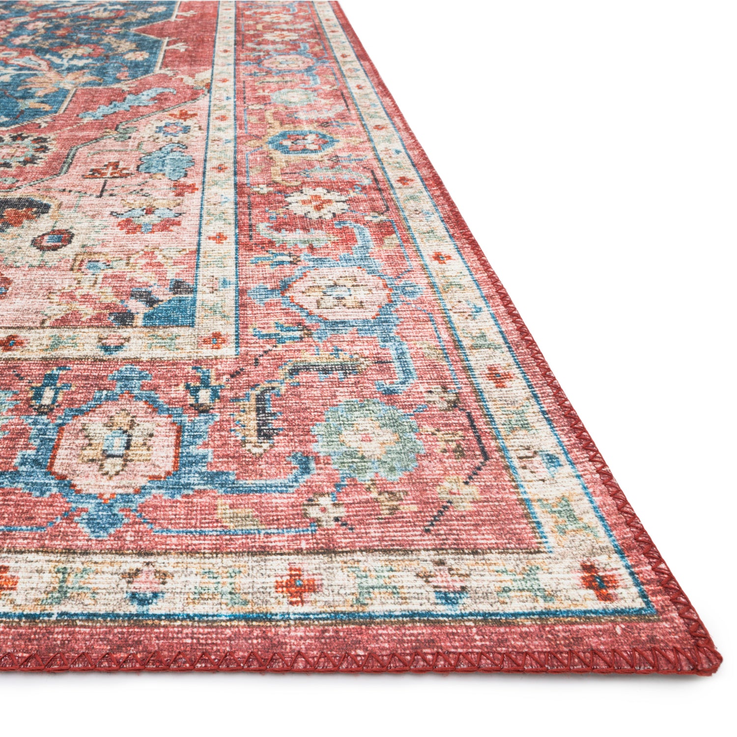 Loloi Skye Brick/Ocean Power Loomed Rug