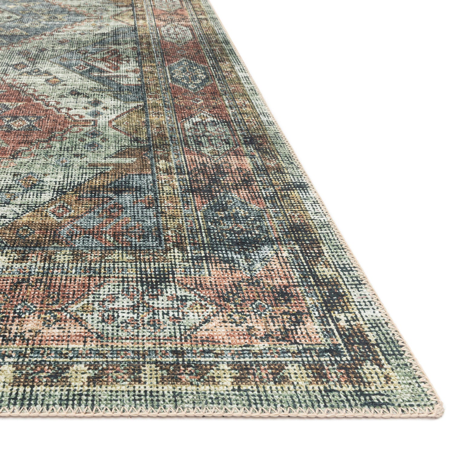 Loloi Skye Apricot/Mist Power Loomed Rug