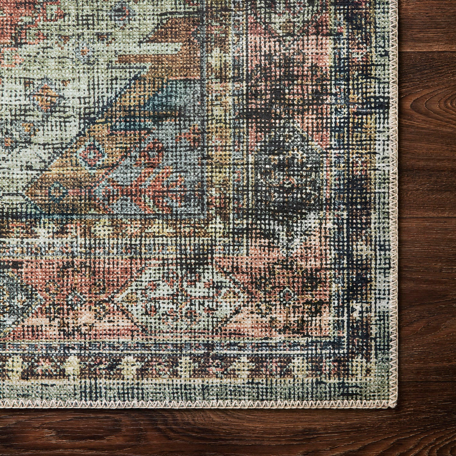 Loloi Skye Apricot/Mist Power Loomed Rug