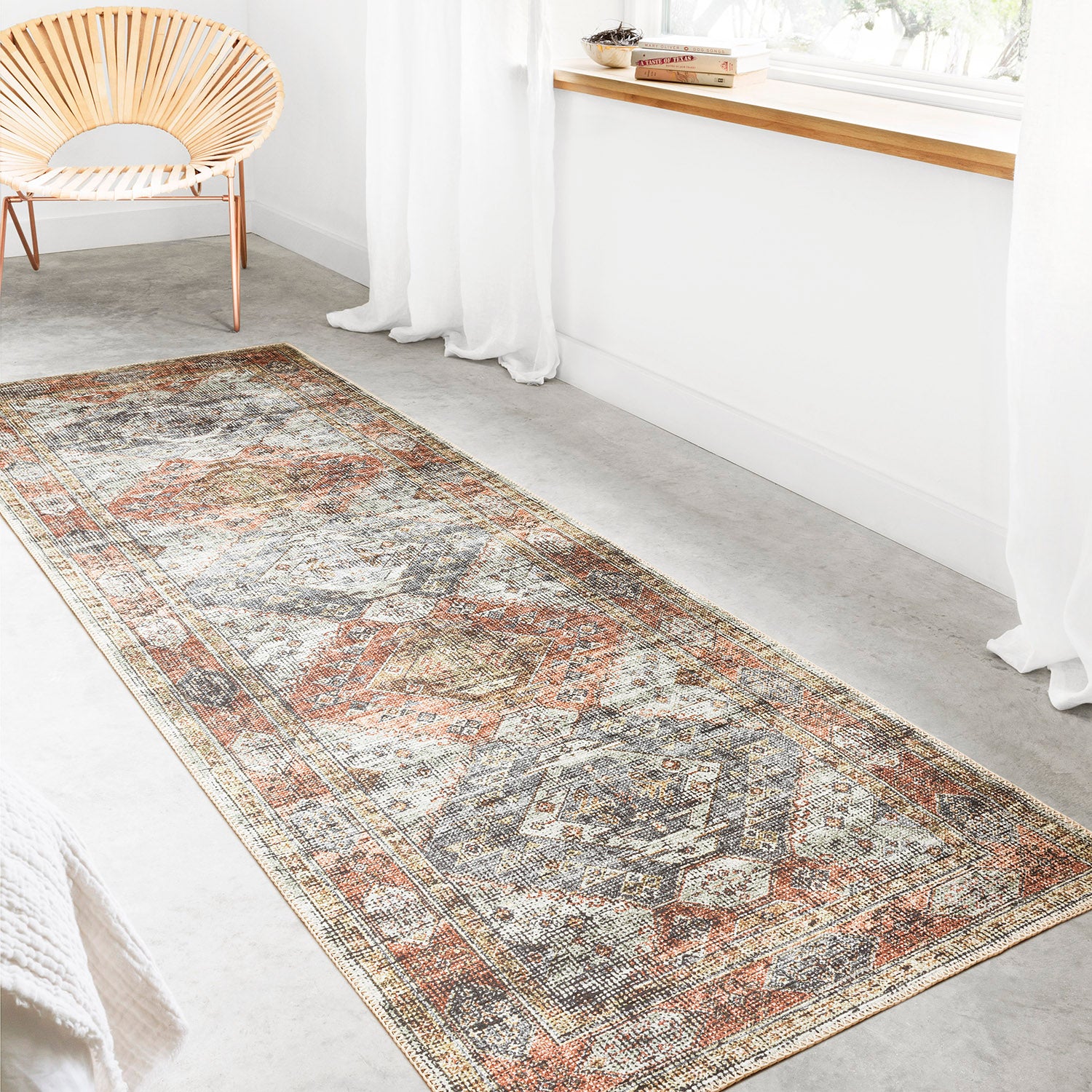 Loloi Skye Apricot/Mist Power Loomed Rug