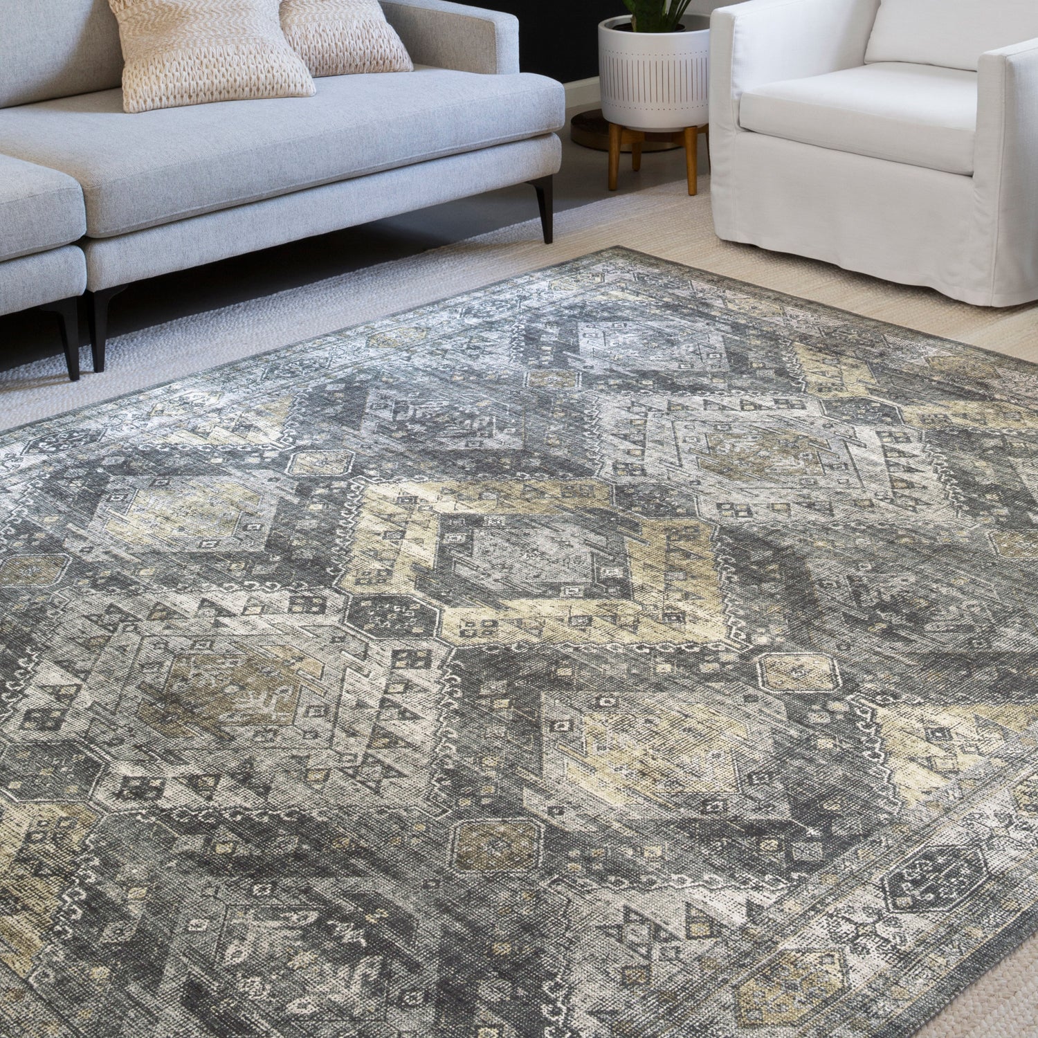 Loloi Skye Graphite/Silver Power Loomed Rug