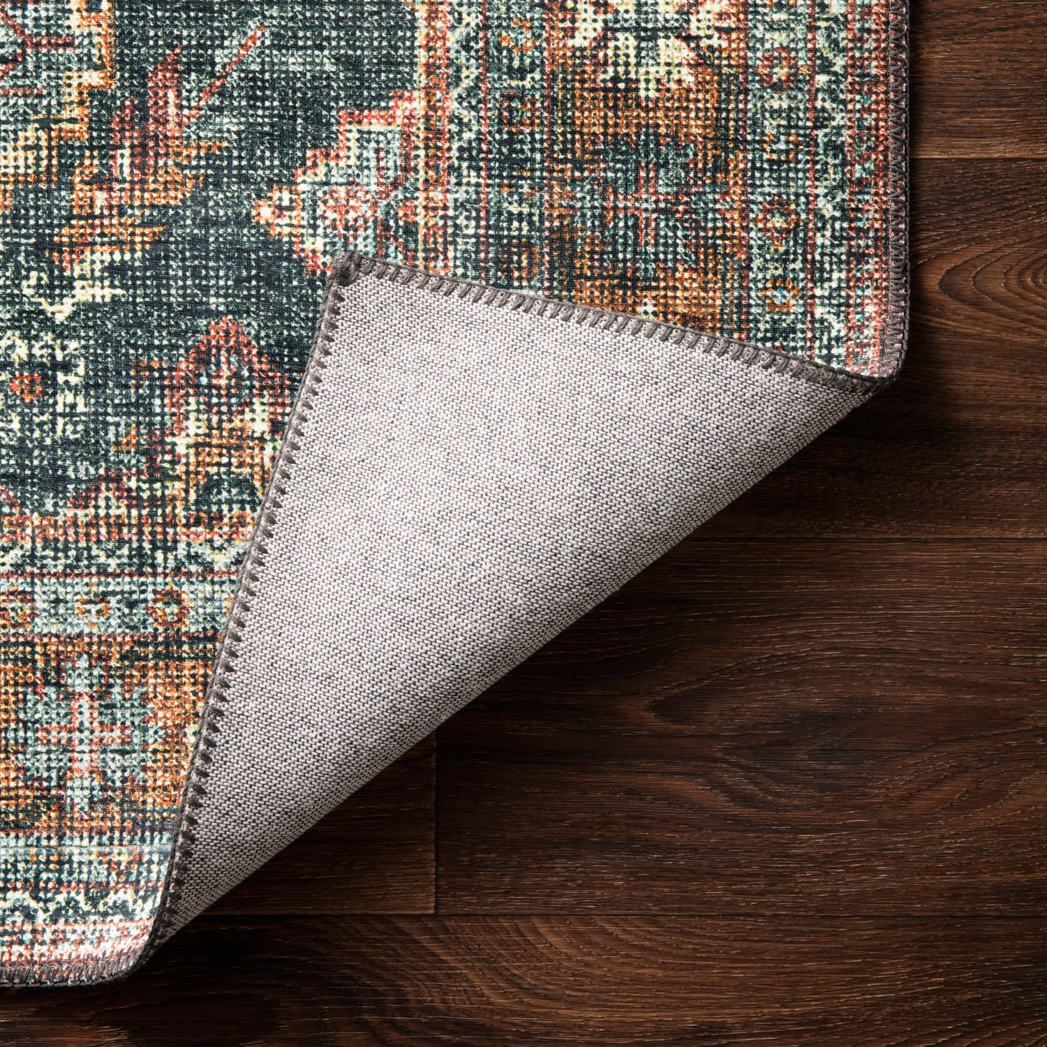 Loloi Skye Sea/Rust Power Loomed Rug