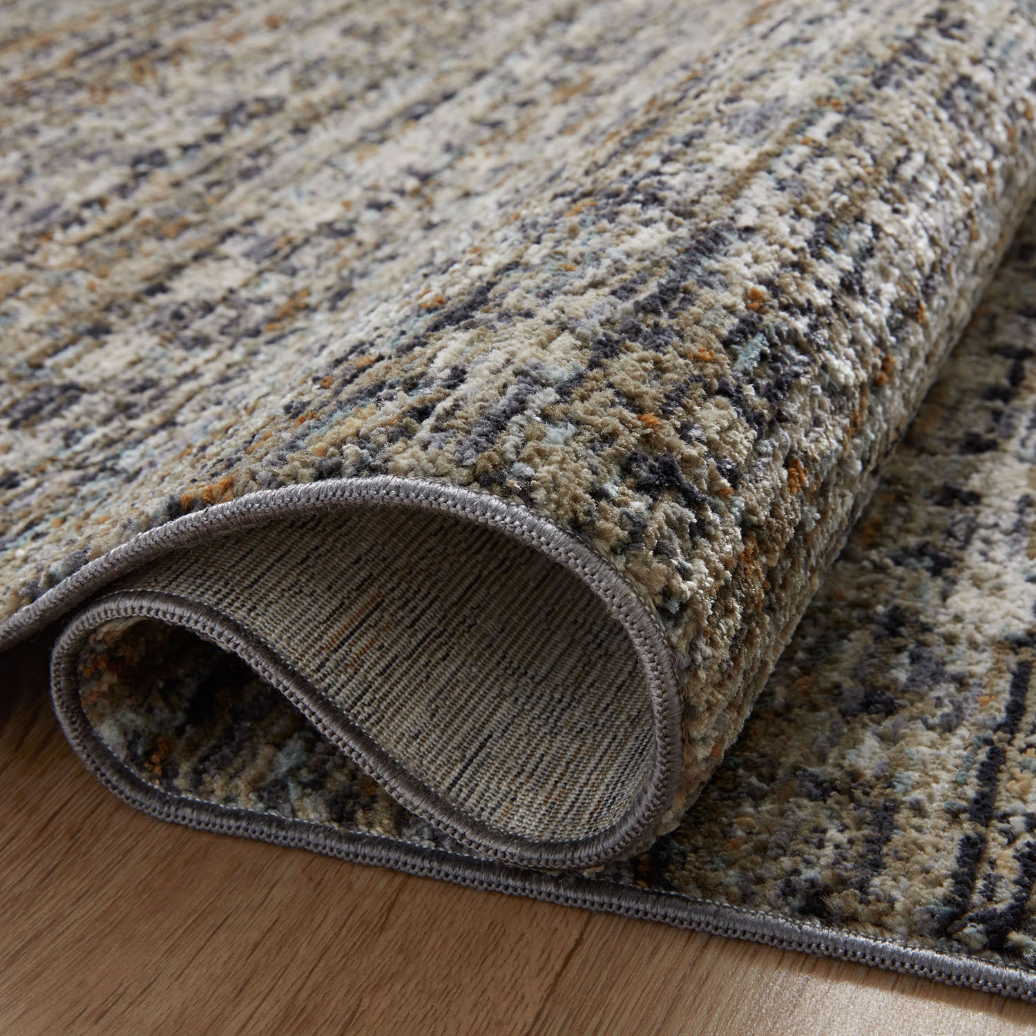 Loloi Soho Charcoal/Multi Power Loomed Rug