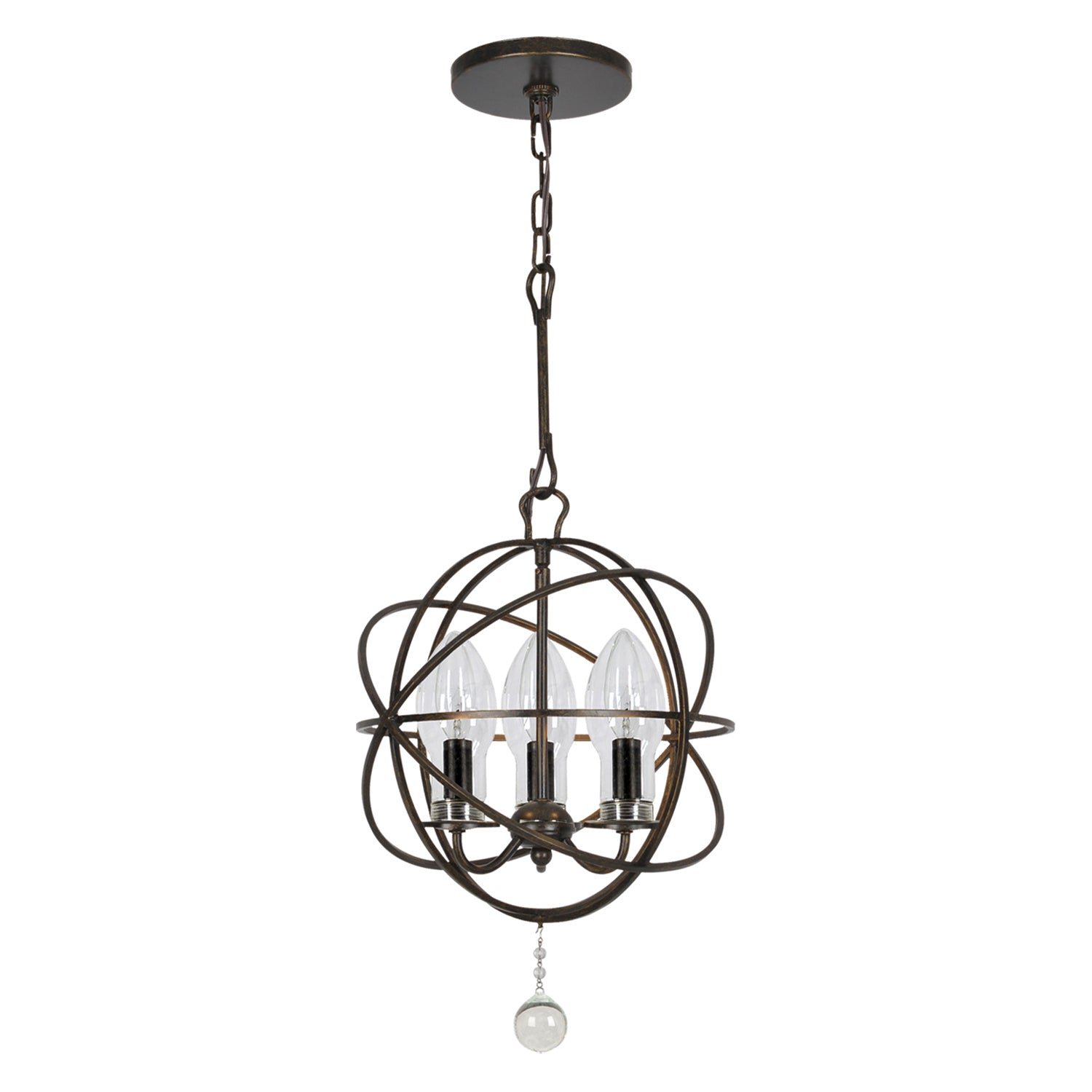 Crystorama Solaris 3-Light Outdoor Chandelier