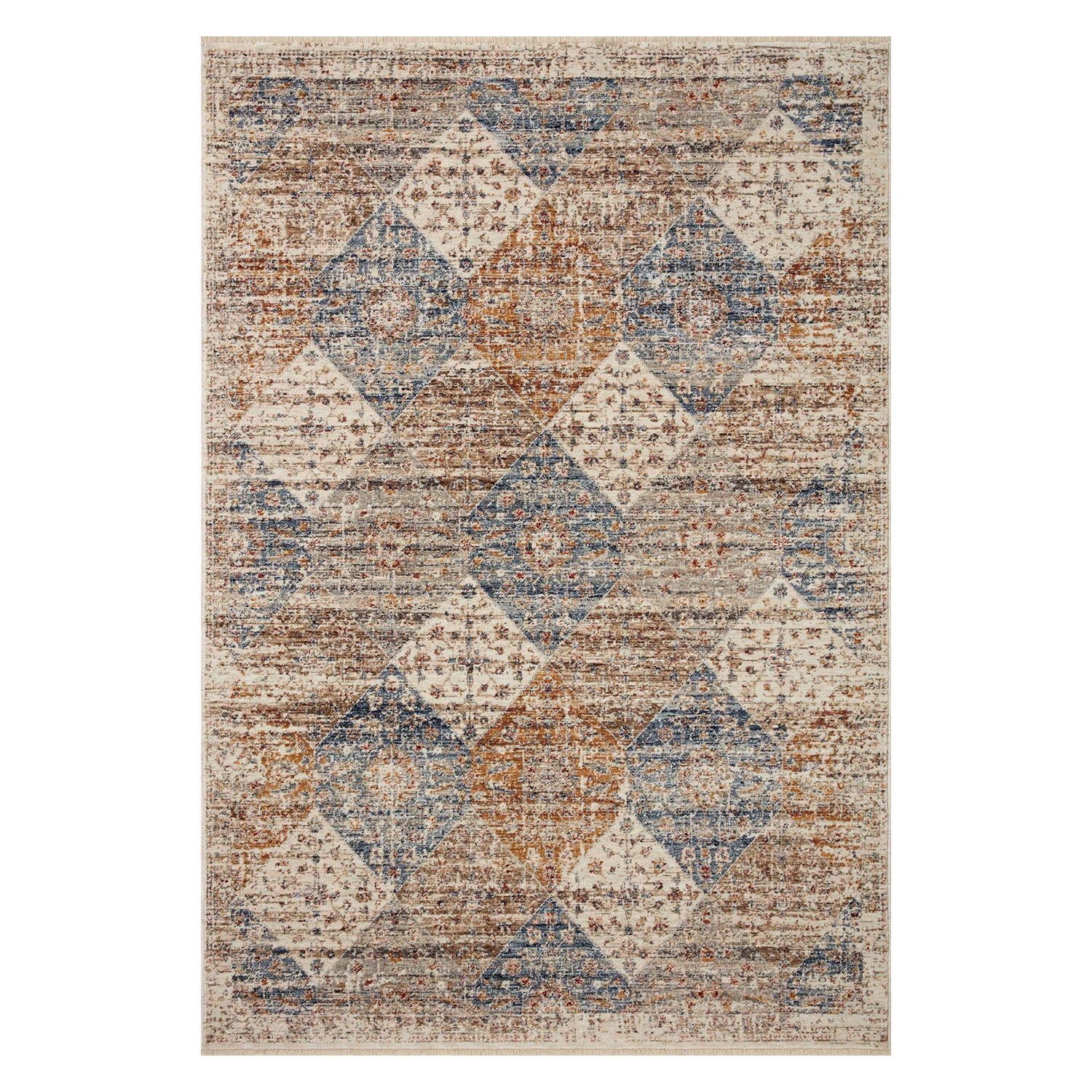 Loloi Sorrento Ivory/Multi Power Loomed Rug