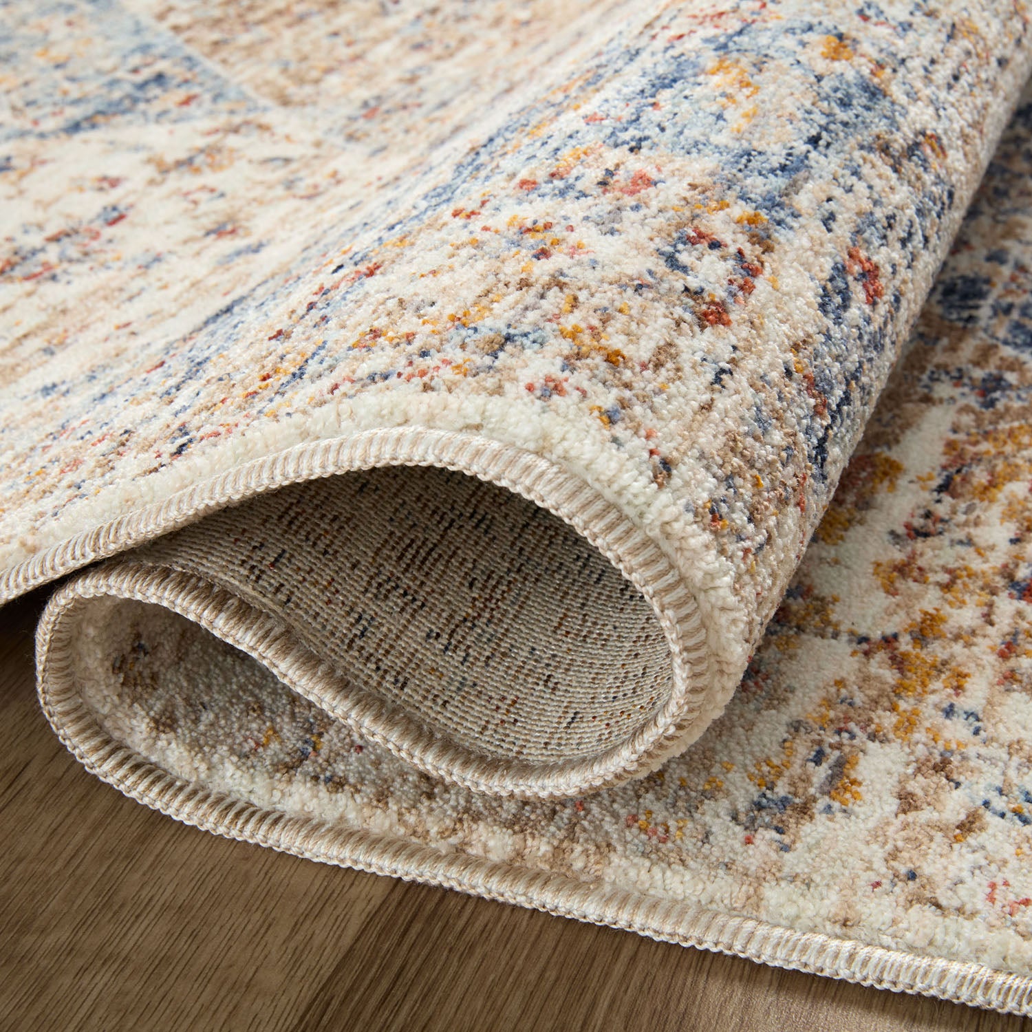 Loloi Sorrento Ivory/Multi Power Loomed Rug