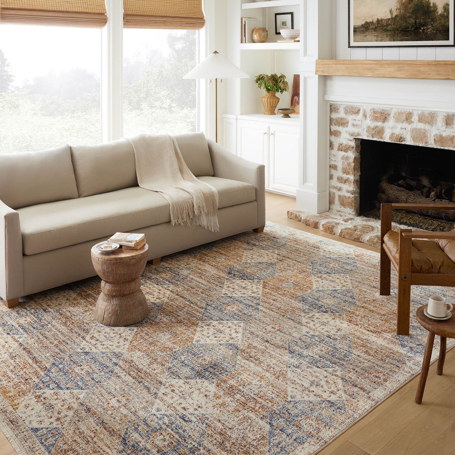 Loloi Sorrento Ivory/Multi Power Loomed Rug