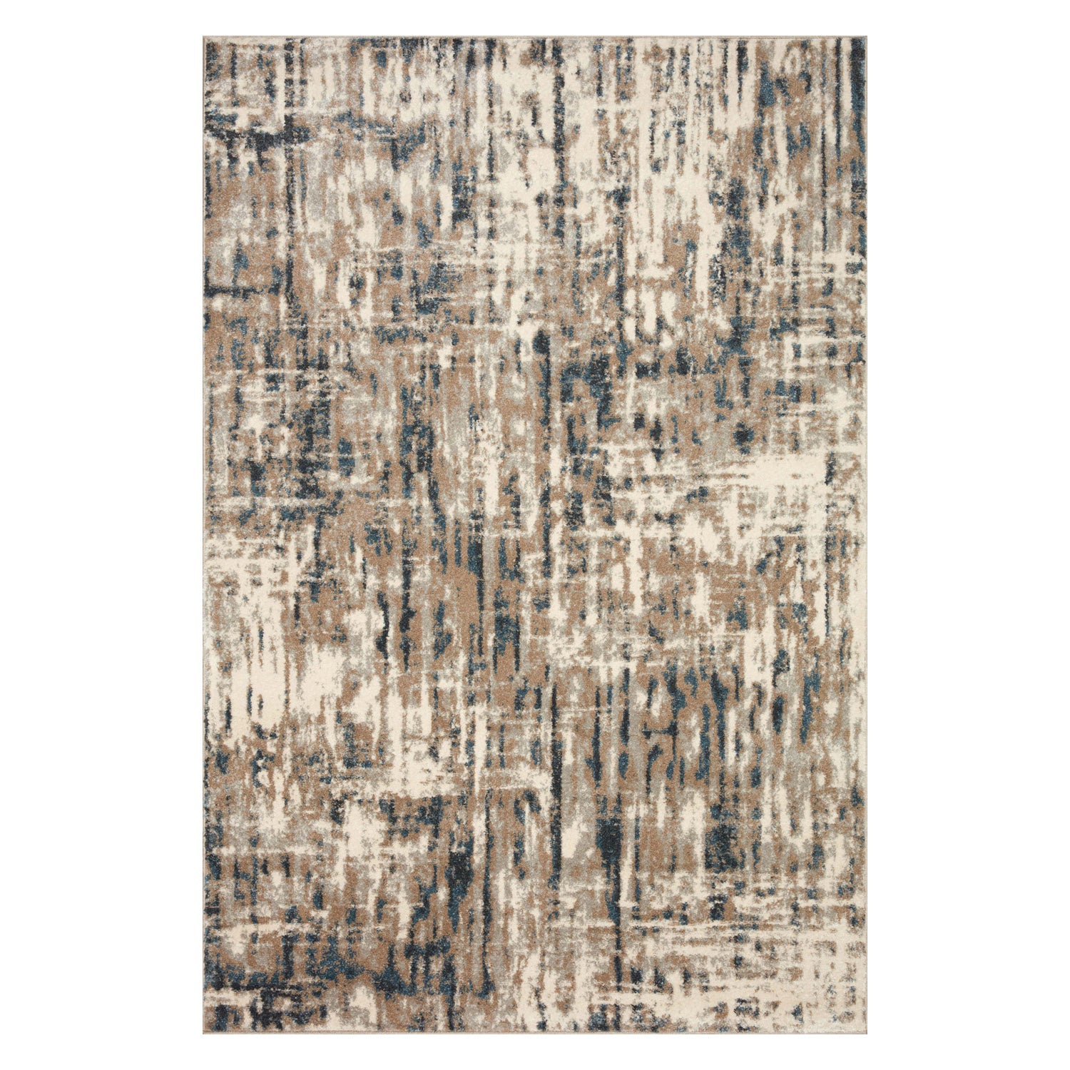Loloi Spirit Stone/Blue Power Loomed Rug