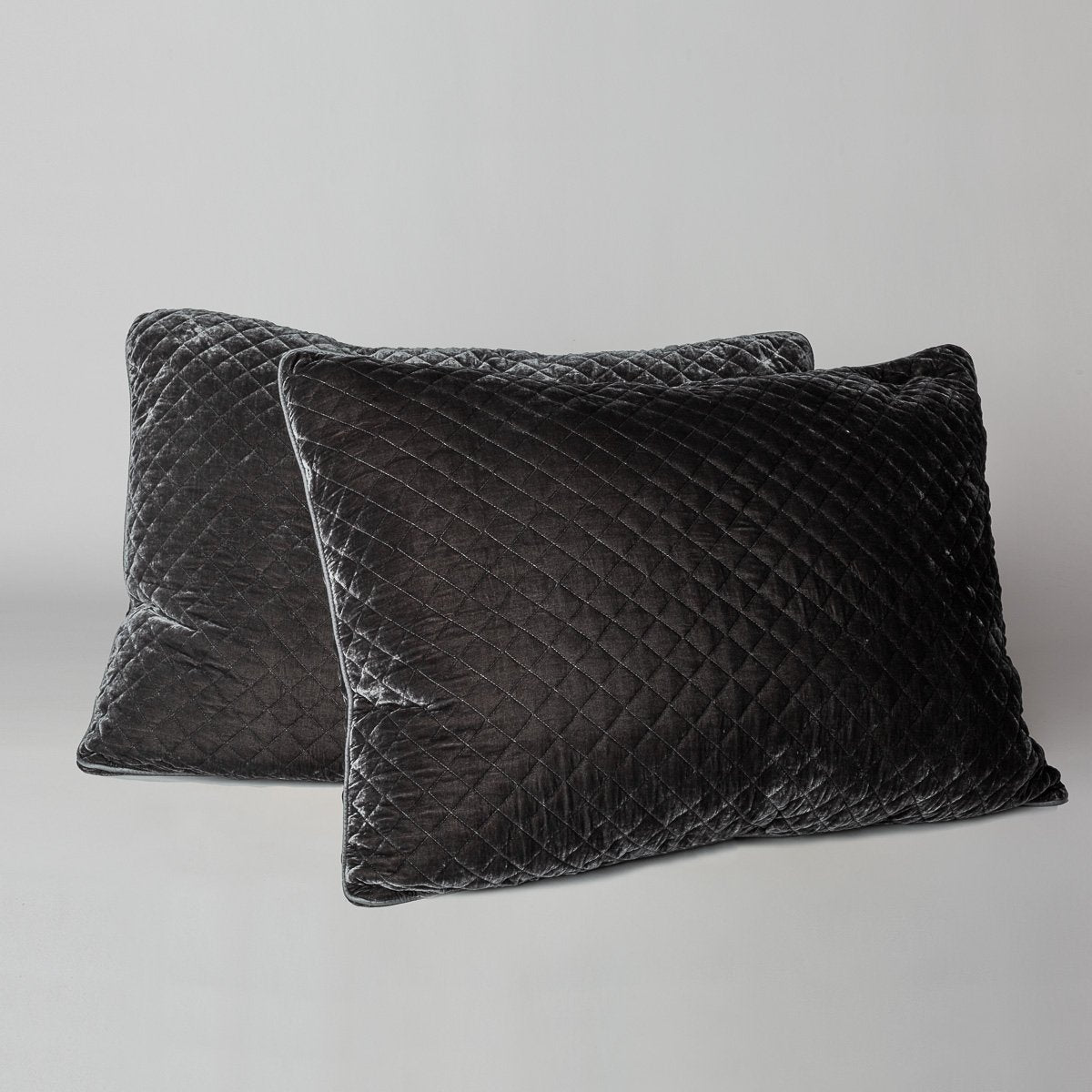 Bella Notte Silk Velvet Quilted Pillow Sham