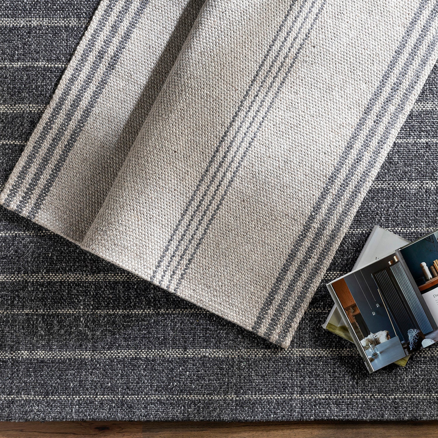 Livabliss Tartan Mandi Hand Woven Rug