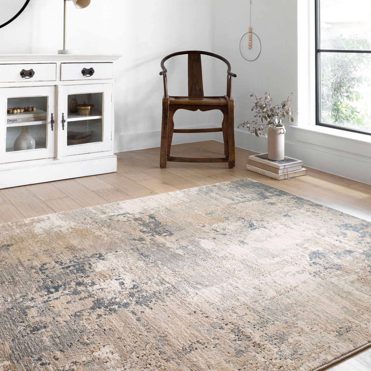 Loloi Teagan Sand/Mist Power Loomed Rug
