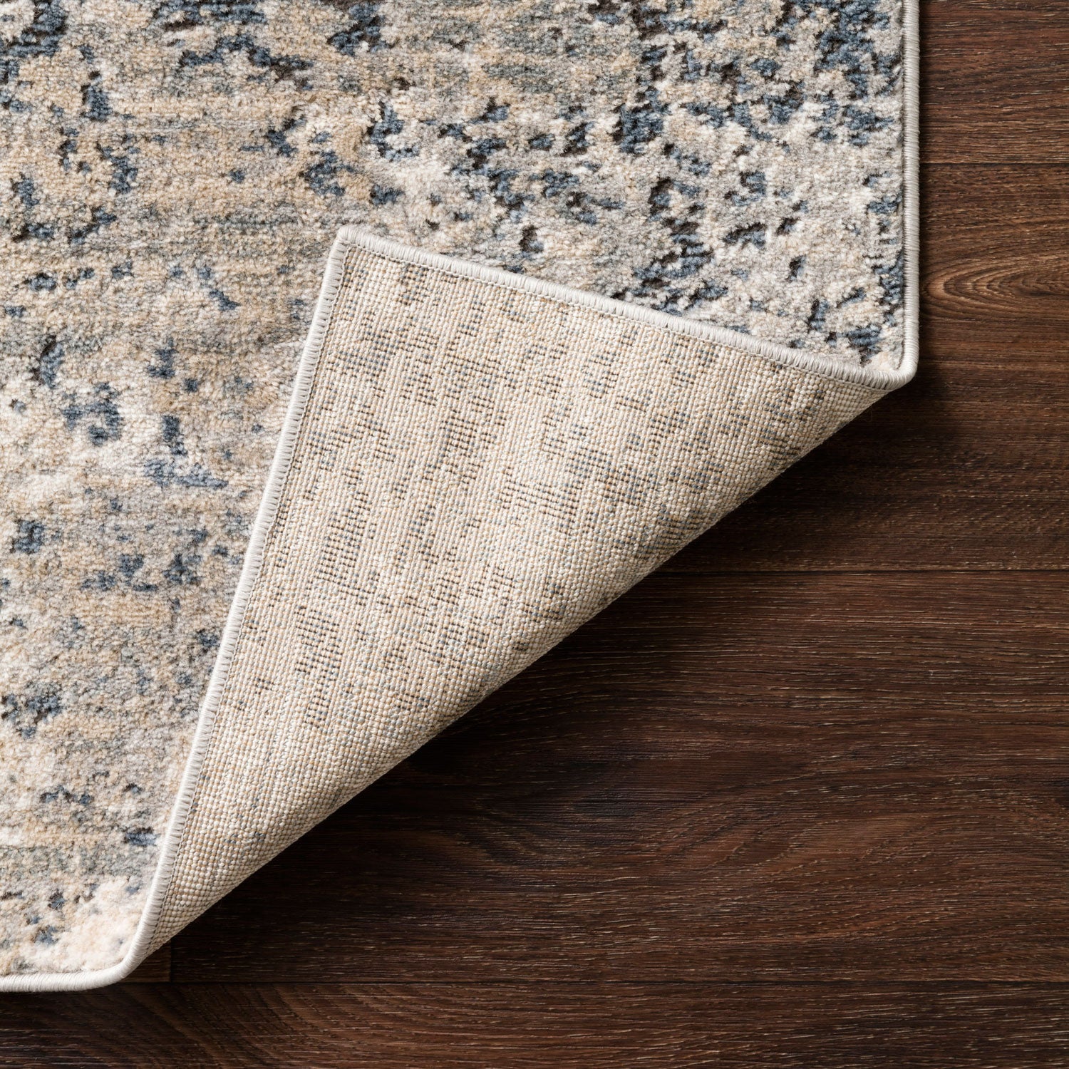 Loloi Teagan Natural/Denim Power Loomed Rug