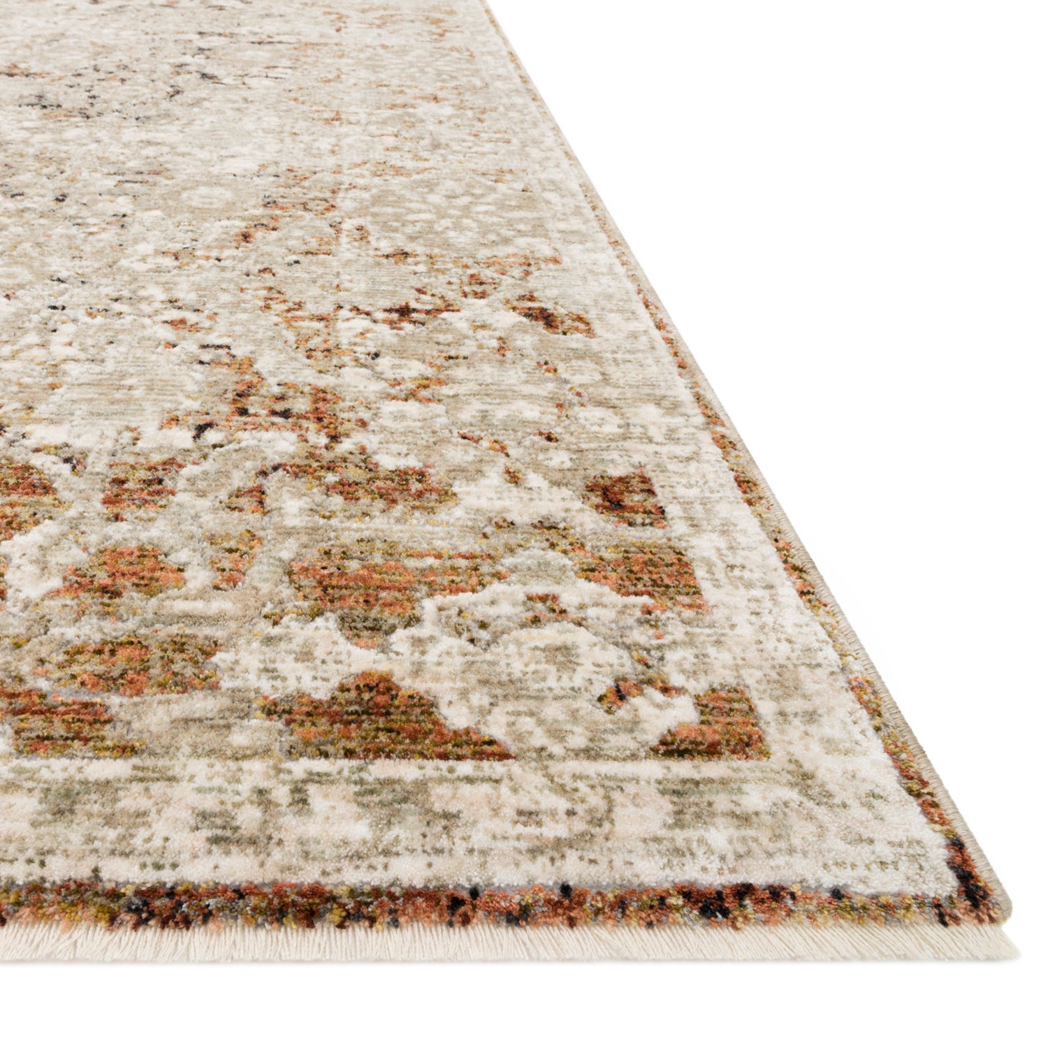 Loloi Theia Natural/Rust Power Loomed Rug