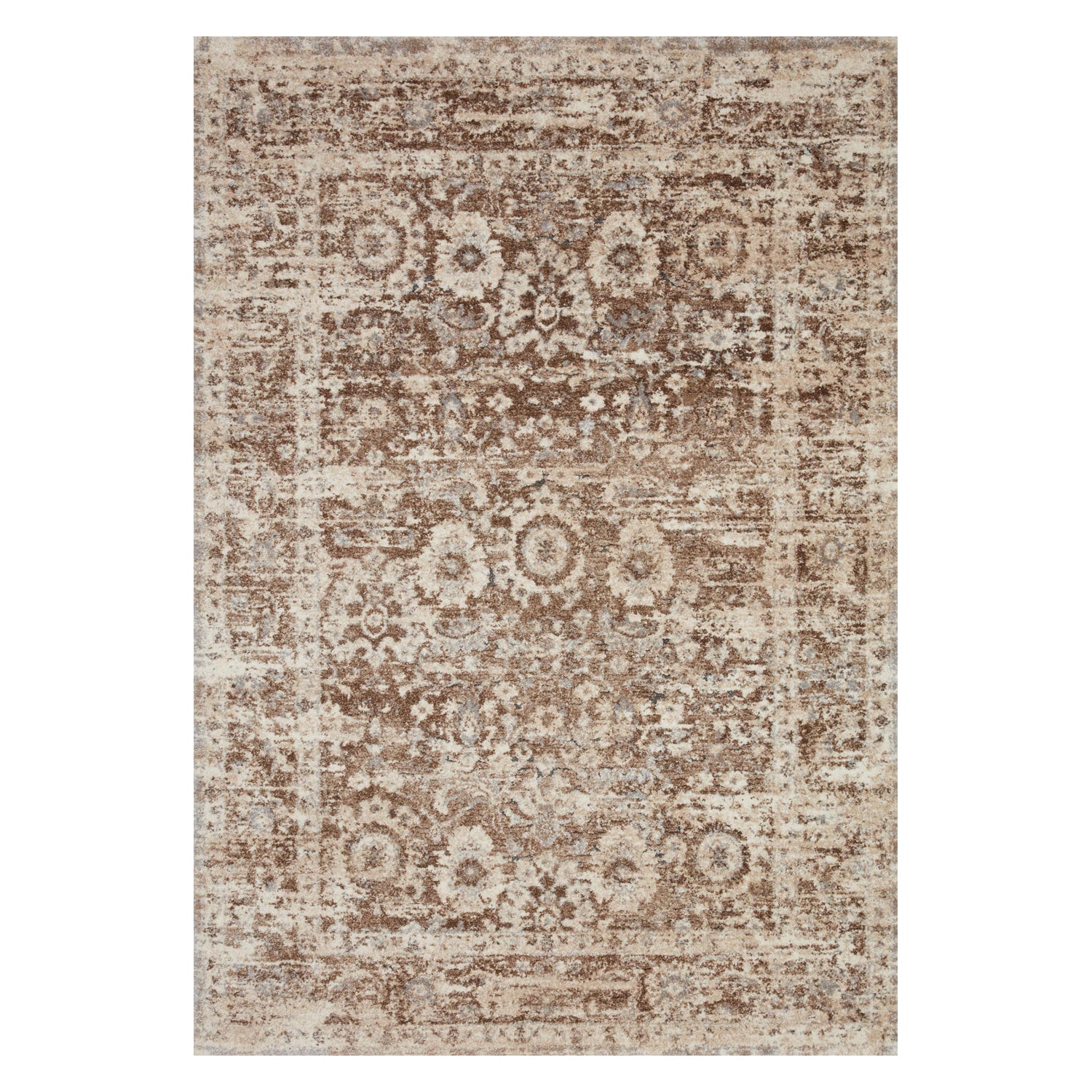 Loloi Theory Mocha/Natural Power Loomed Rug