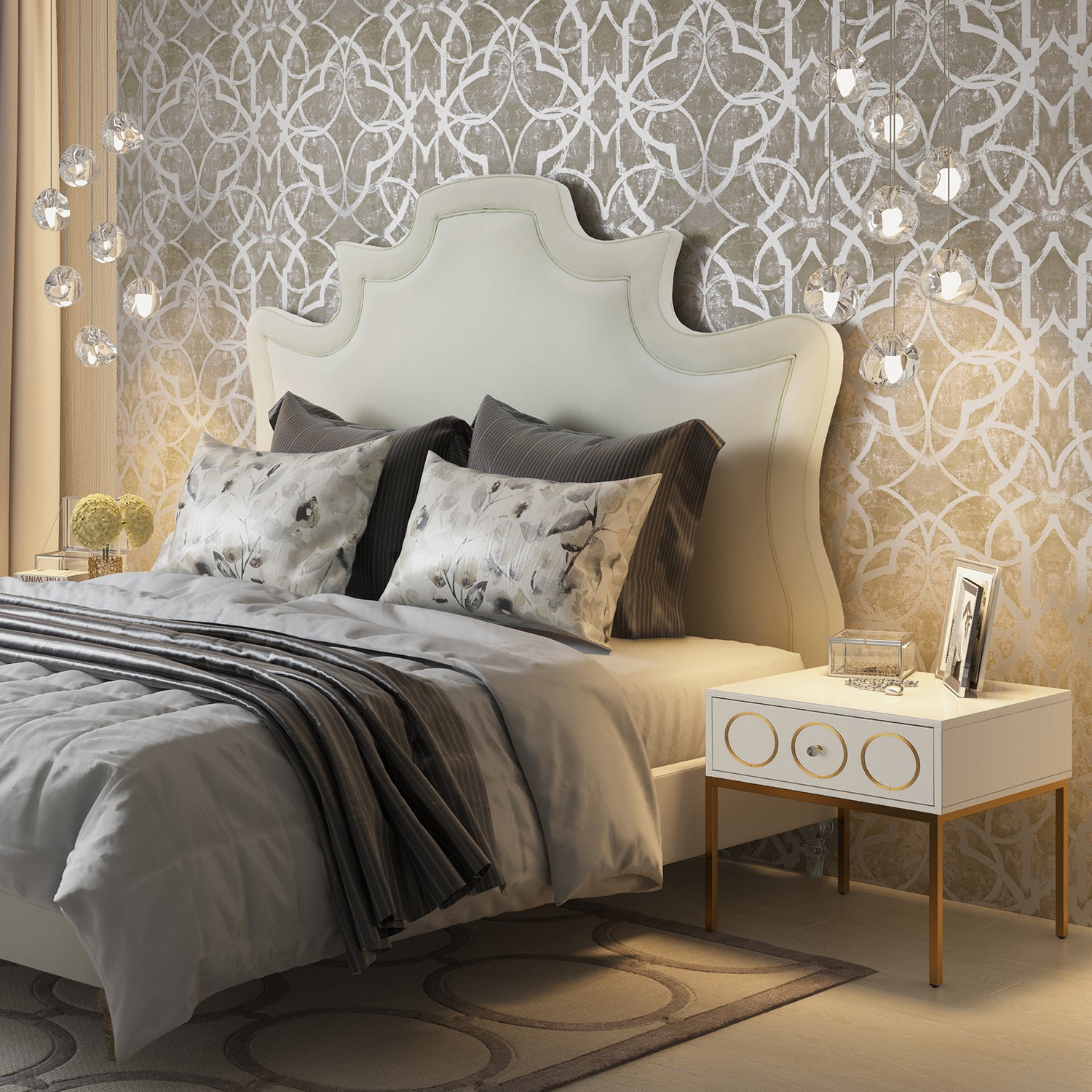 TOV Furniture Serenity Velvet Bed