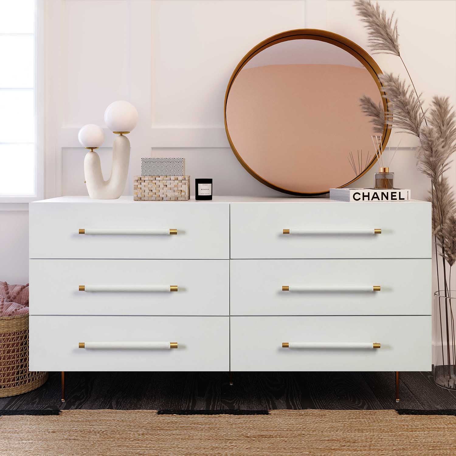 TOV Furniture Trident 6 Drawer Dresser | Paynes Gray