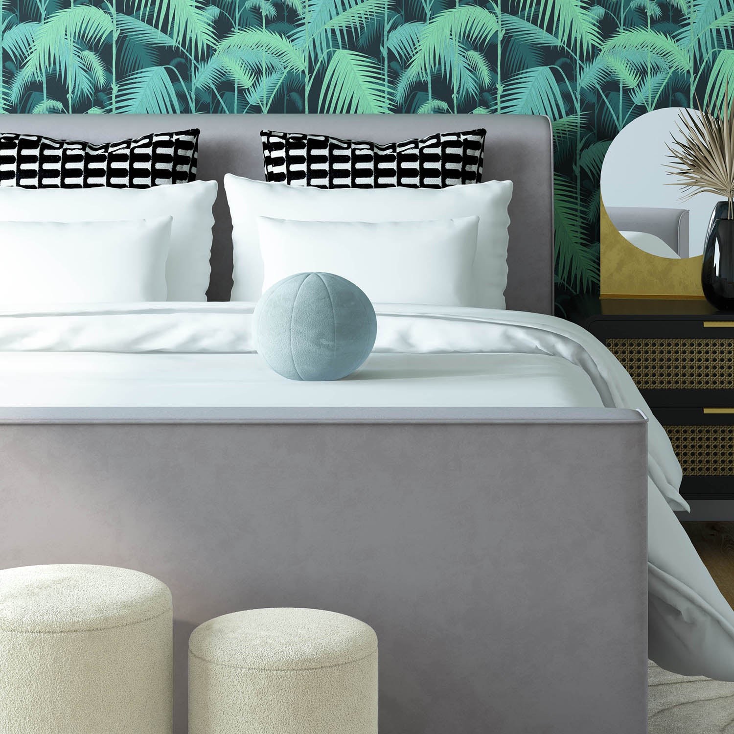 Rayne Velvet Throw Pillow