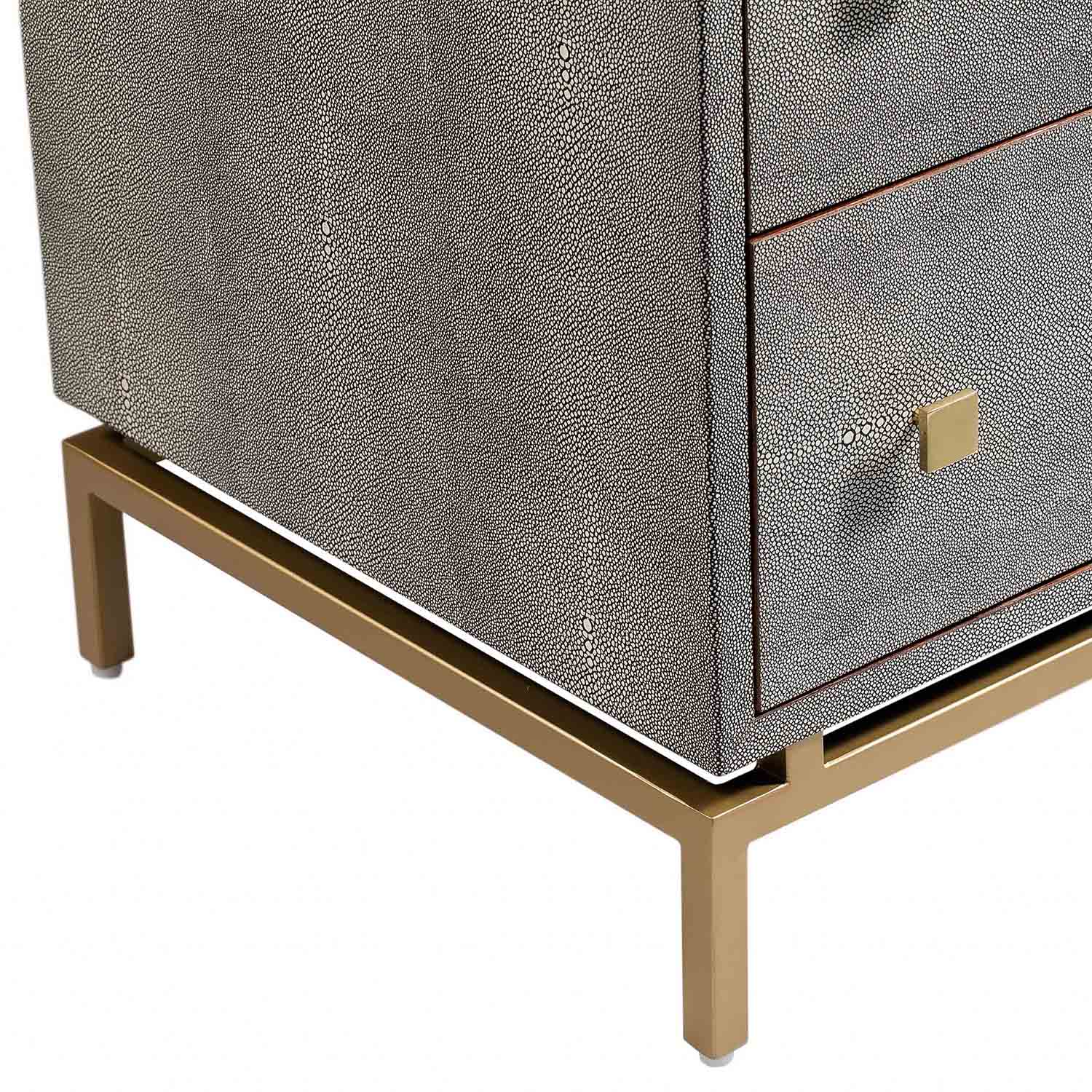 TOV Furniture Pesce Shagreen Nightstand