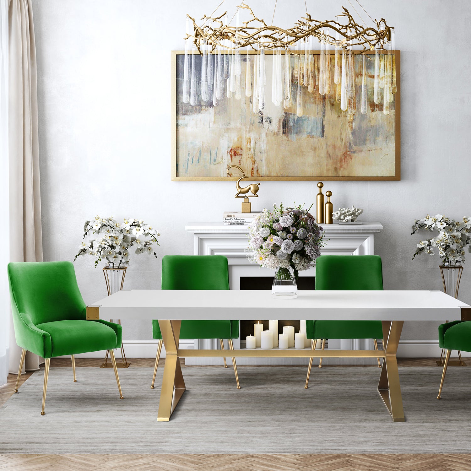 TOV Furniture Beatrix Velvet Side Chair