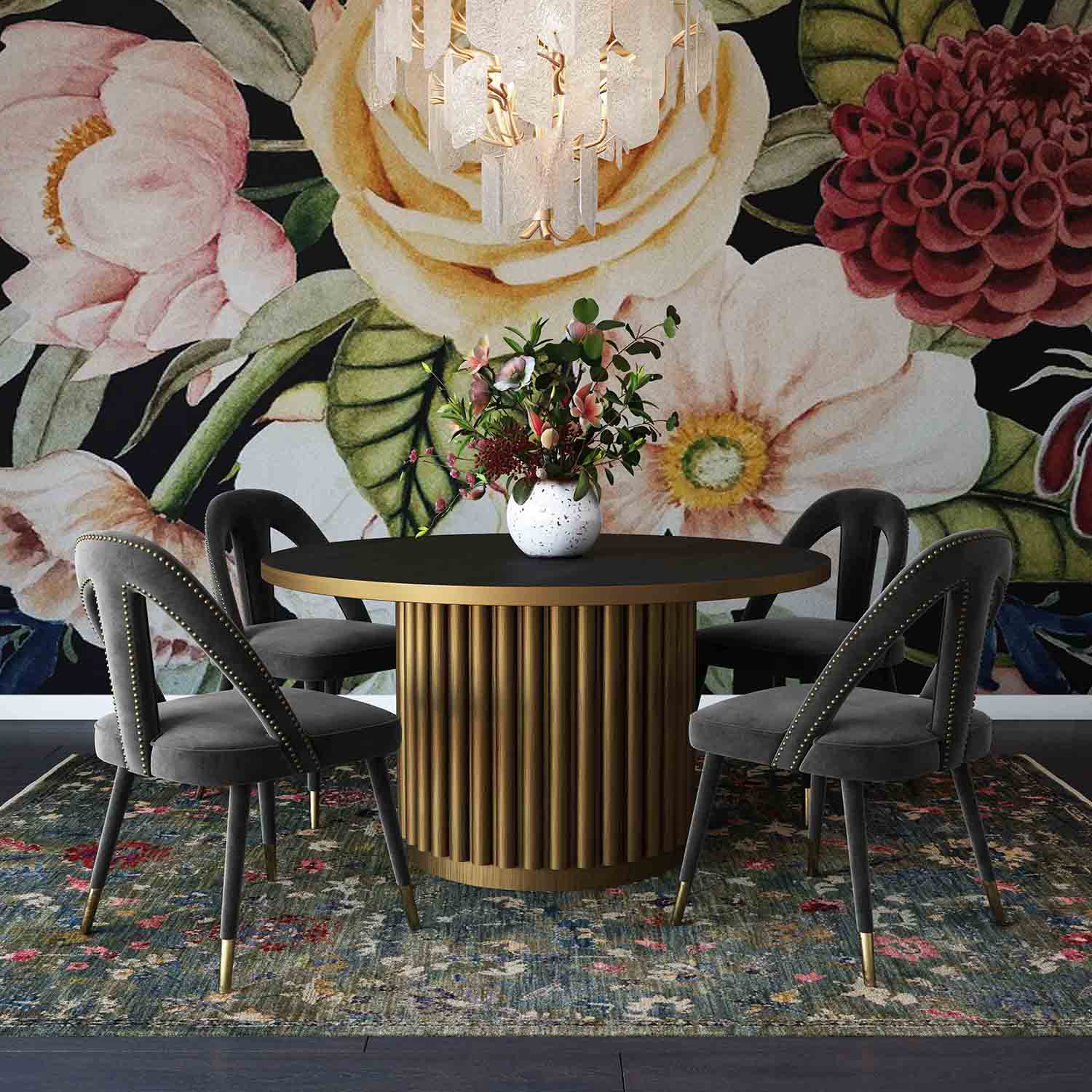 TOV Furniture Petra Velvet Side Chair