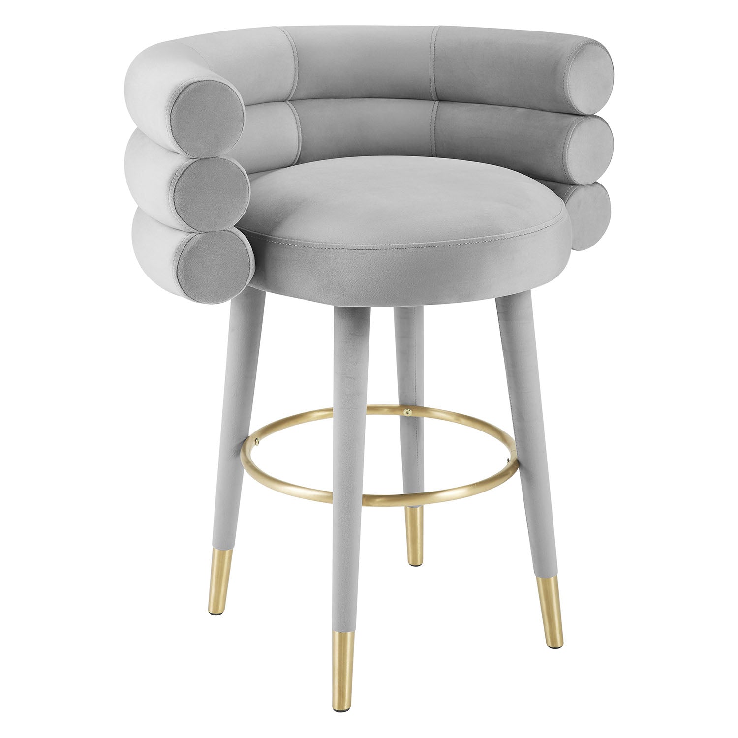 TOV Furniture Betty Velvet Counter Stool
