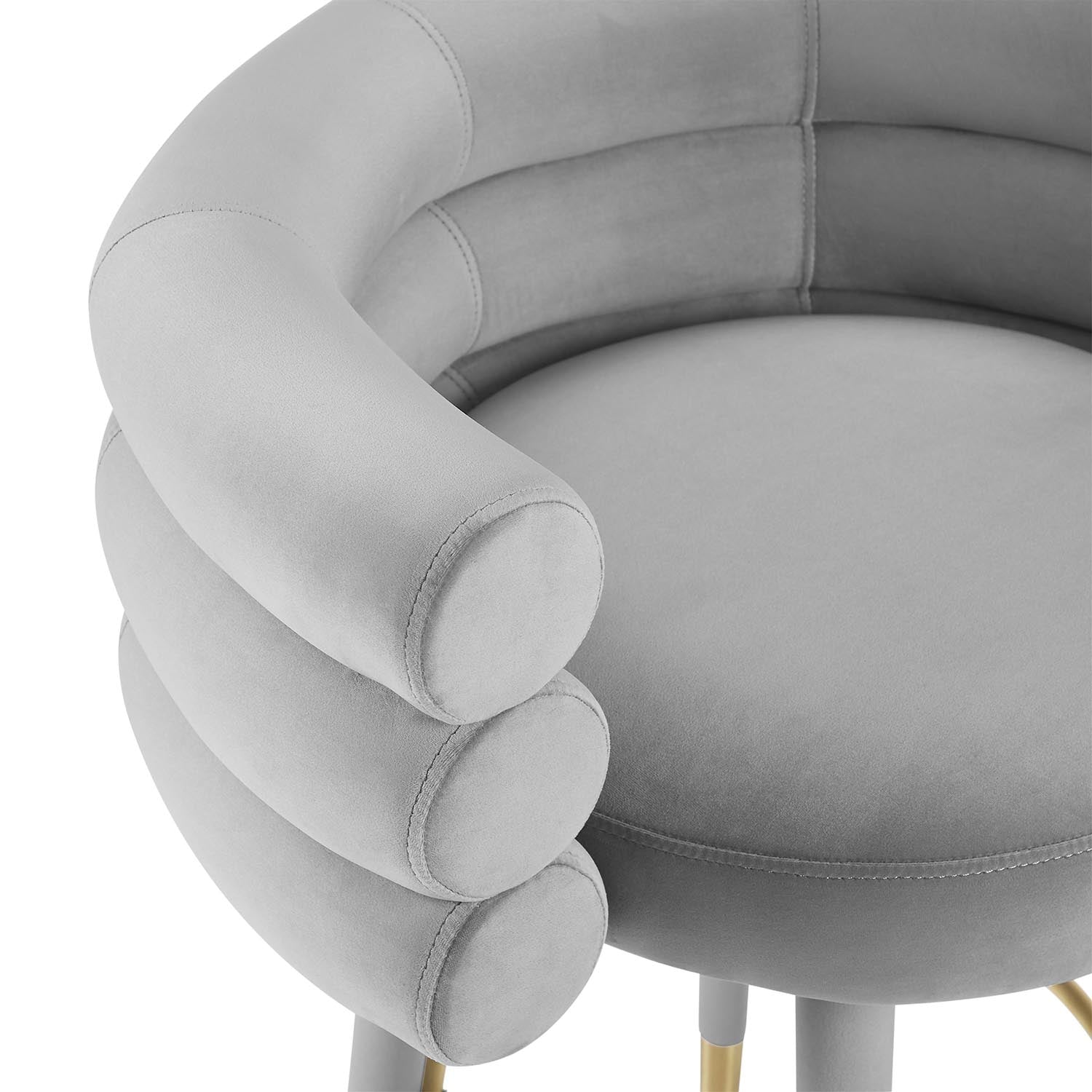 TOV Furniture Betty Velvet Counter Stool