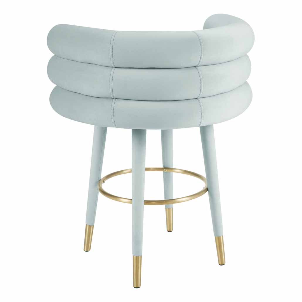 TOV Furniture Betty Velvet Counter Stool