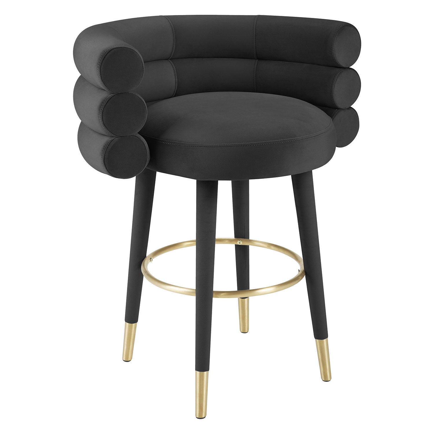 TOV Furniture Betty Velvet Counter Stool