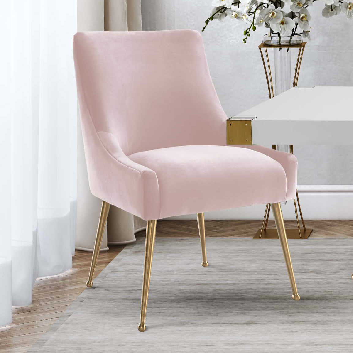 TOV Furniture Beatrix Velvet Side Chair
