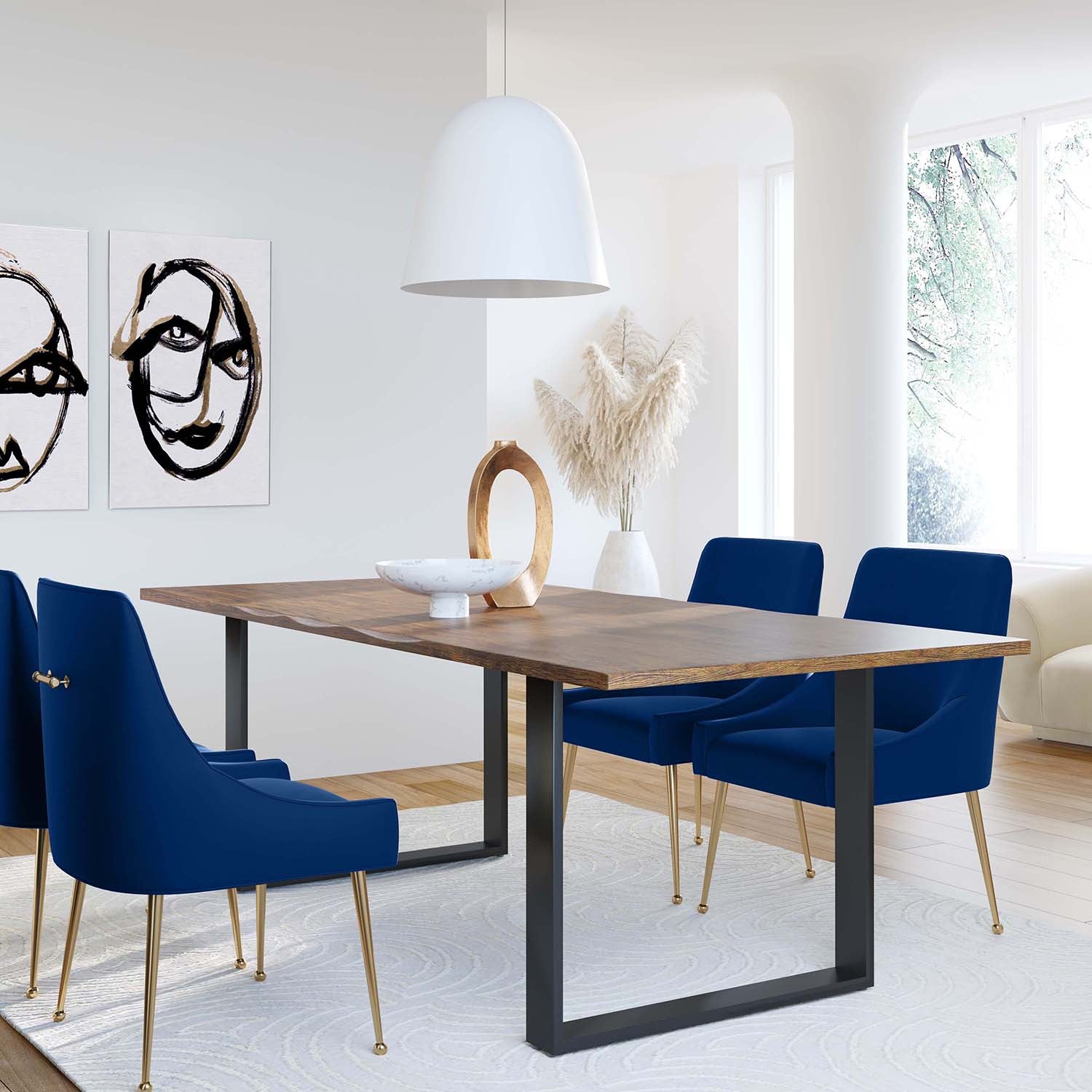 TOV Furniture Beatrix Velvet Side Chair