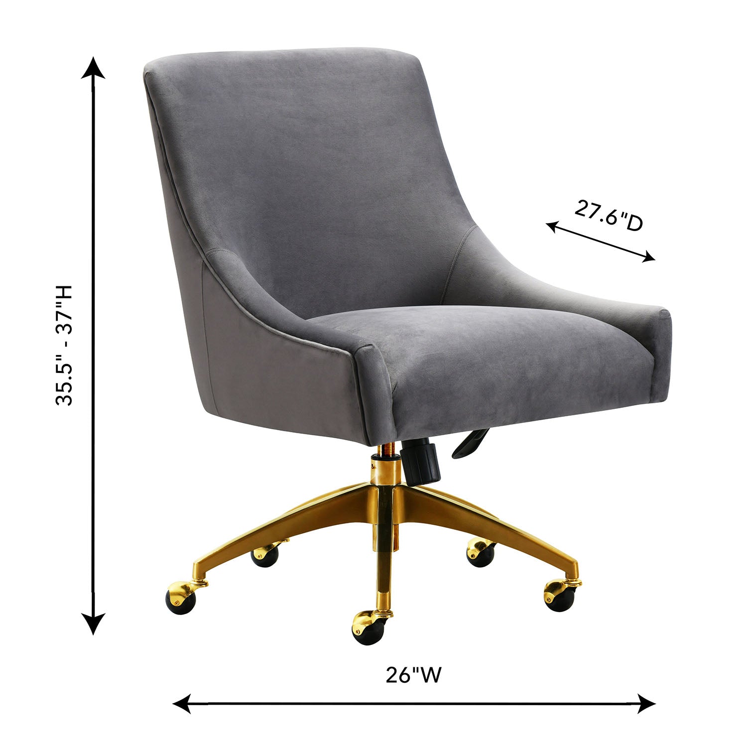 Cinder Swivel Office Chair